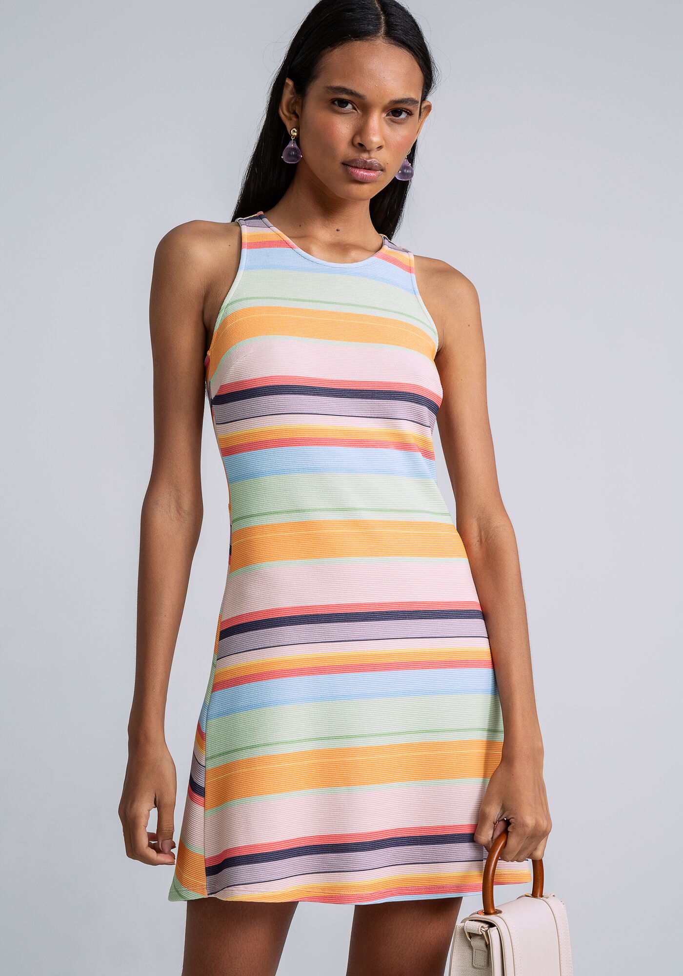 Vestido Curto Evas&ecirc; Estampado, ASTRAL, large.