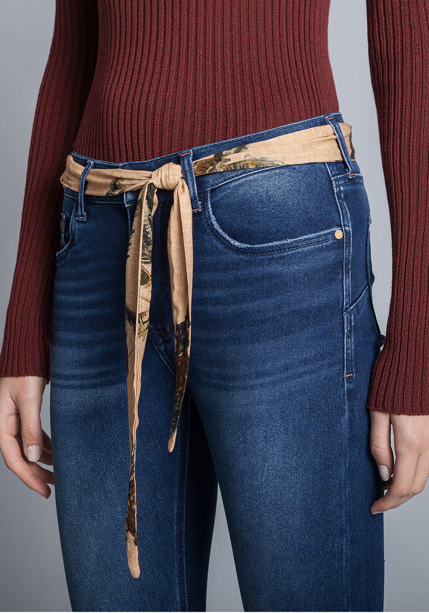 Cal&ccedil;a Jeans Skinny Sirena Cinto Esthetic, , large.