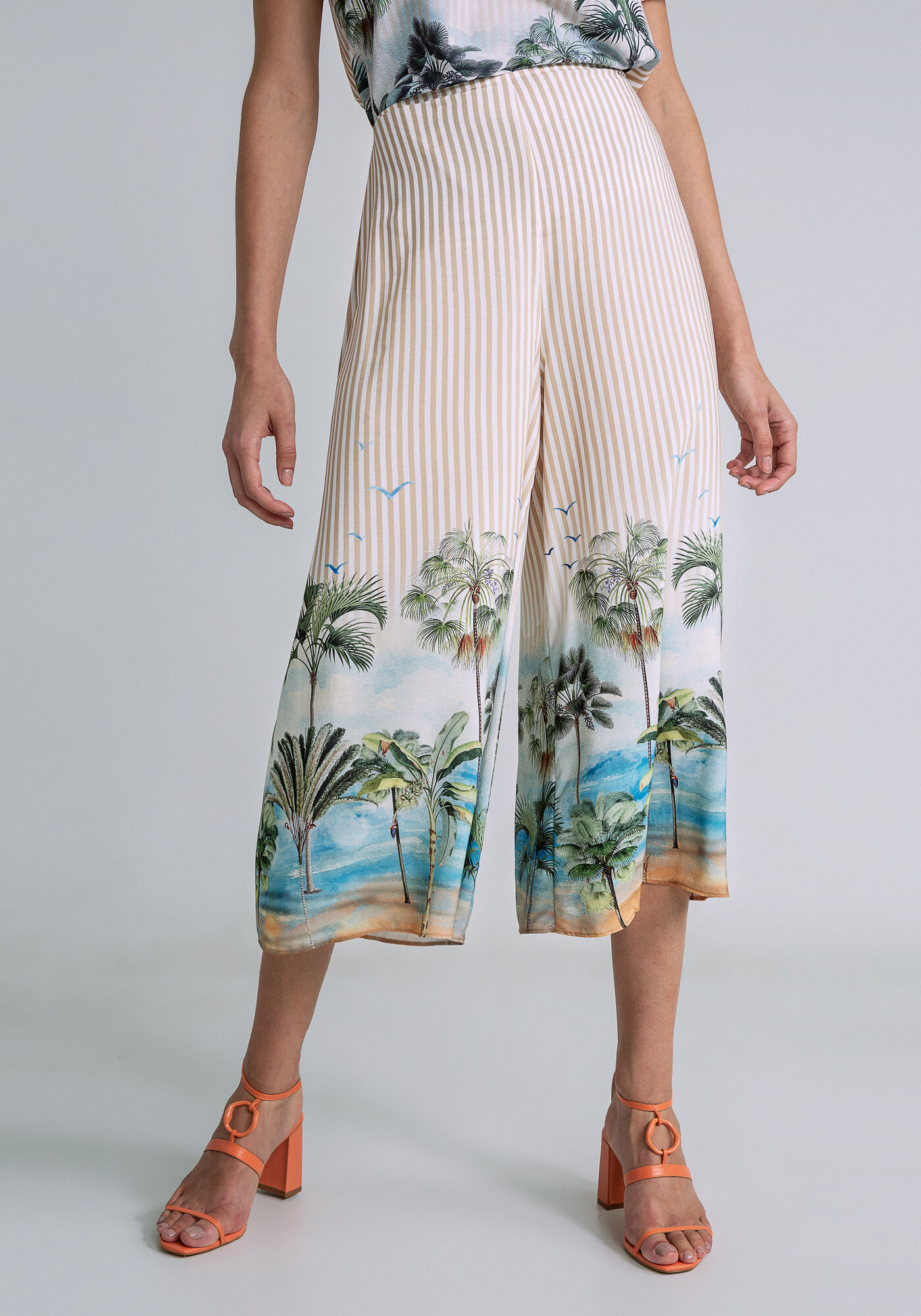 Pantacourt com salto anabela new arrivals