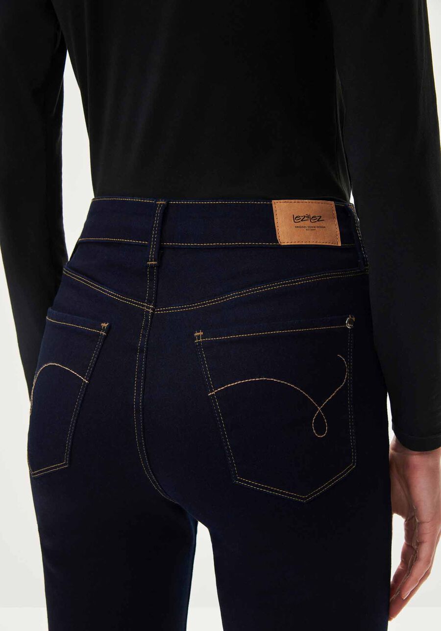 Calça Jeans Flare Bootcut com Cintura Alta, JEANS, large.