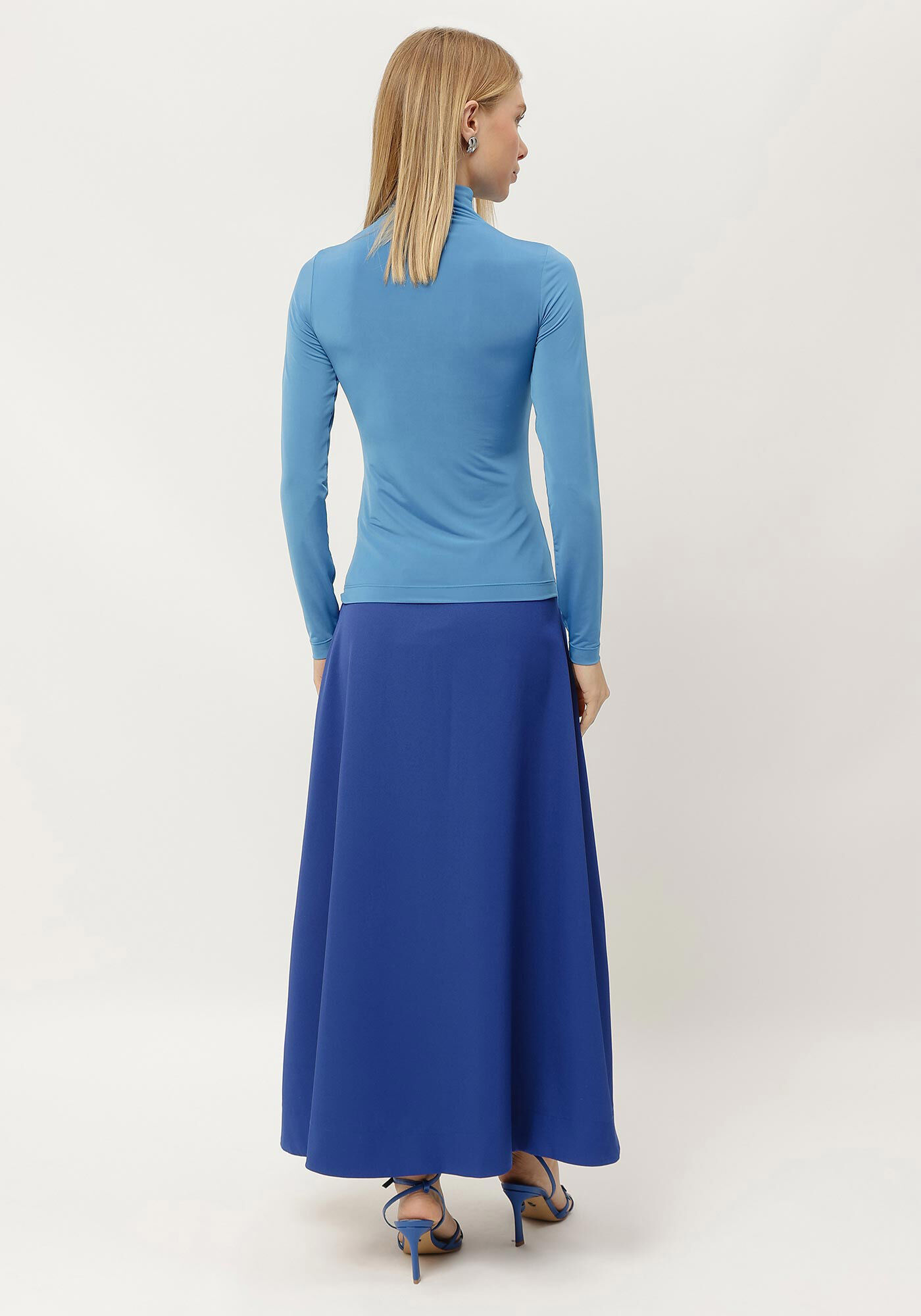 Blusa Manga Longa em Malha com Gola Alta, , large.