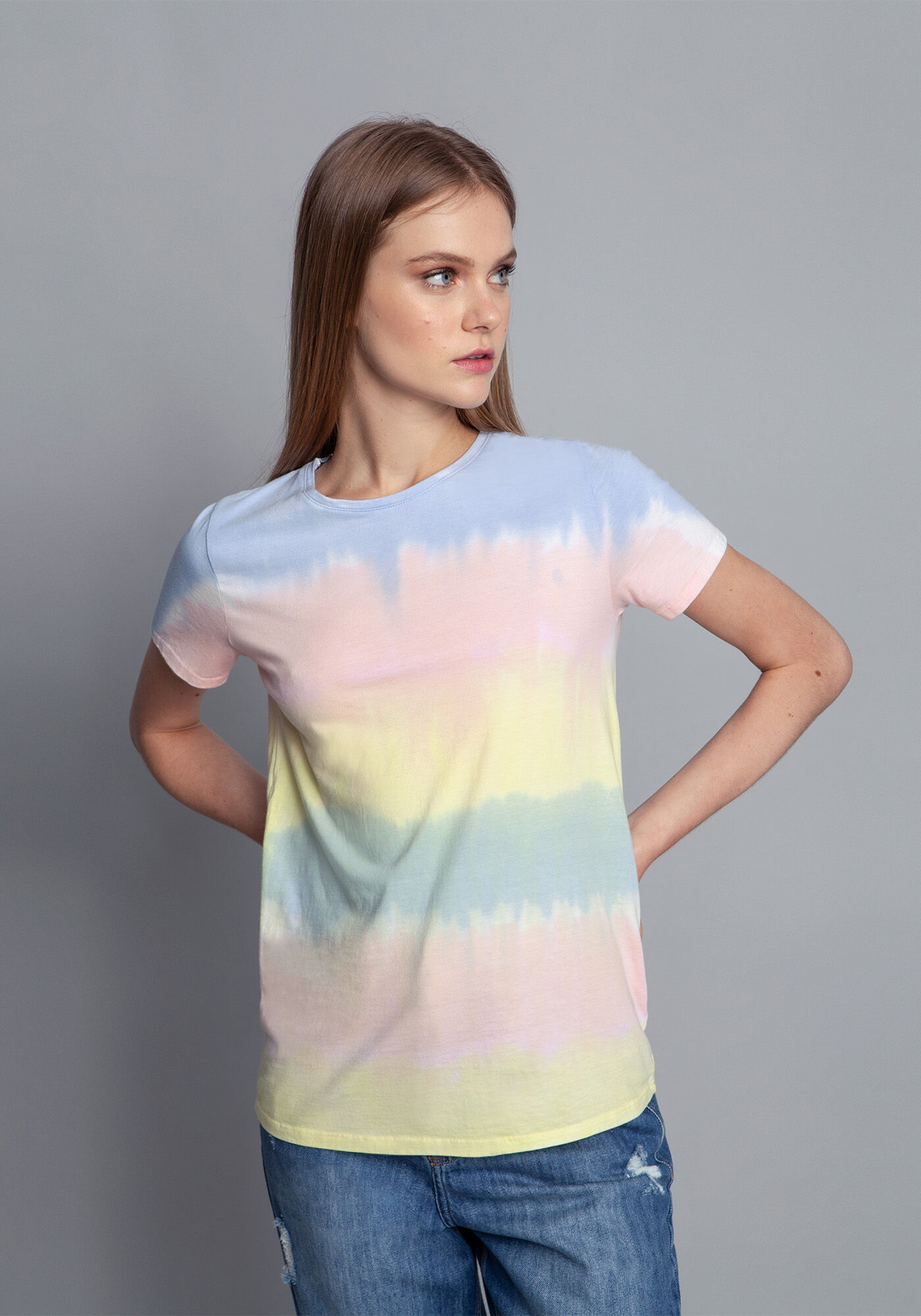 Blusa Malha Penteada Azul Momento, , large.