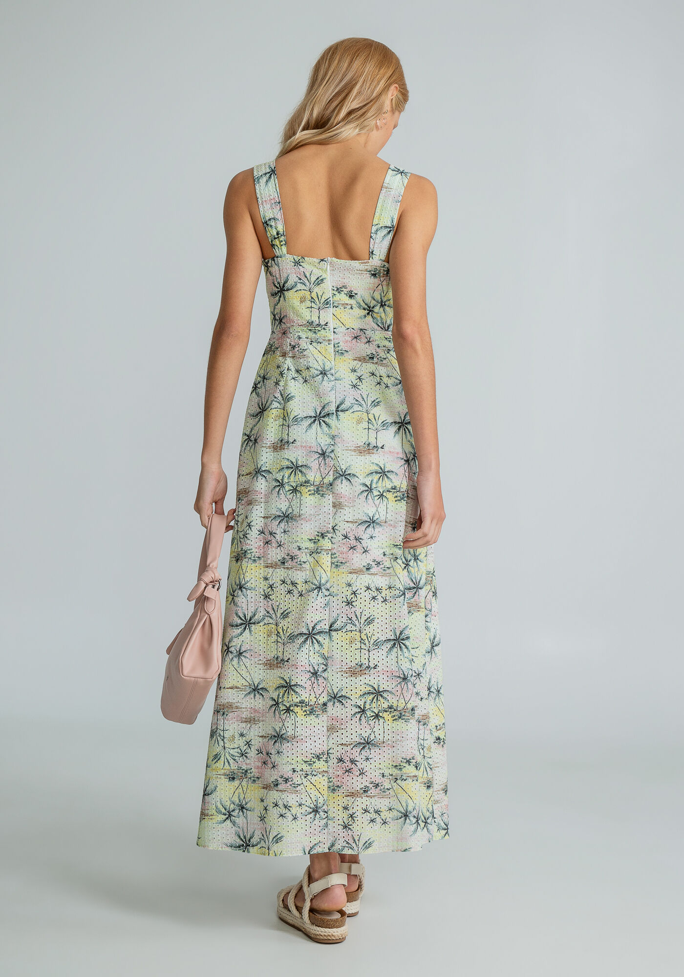 Tecido linho estampado para hot sale vestido