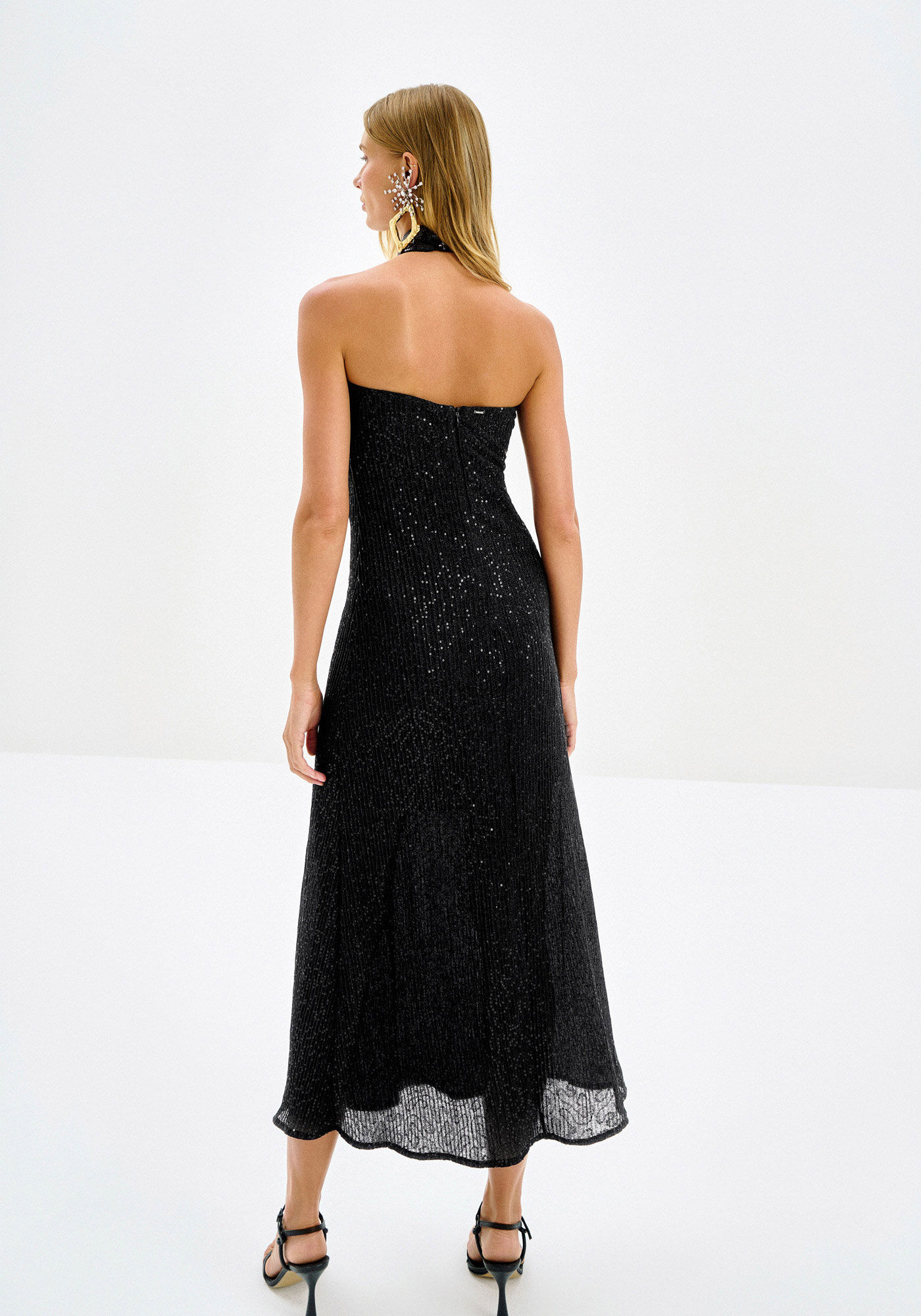 Vestido Midi em Paet&ecirc; Tomara Que Caia, , large.