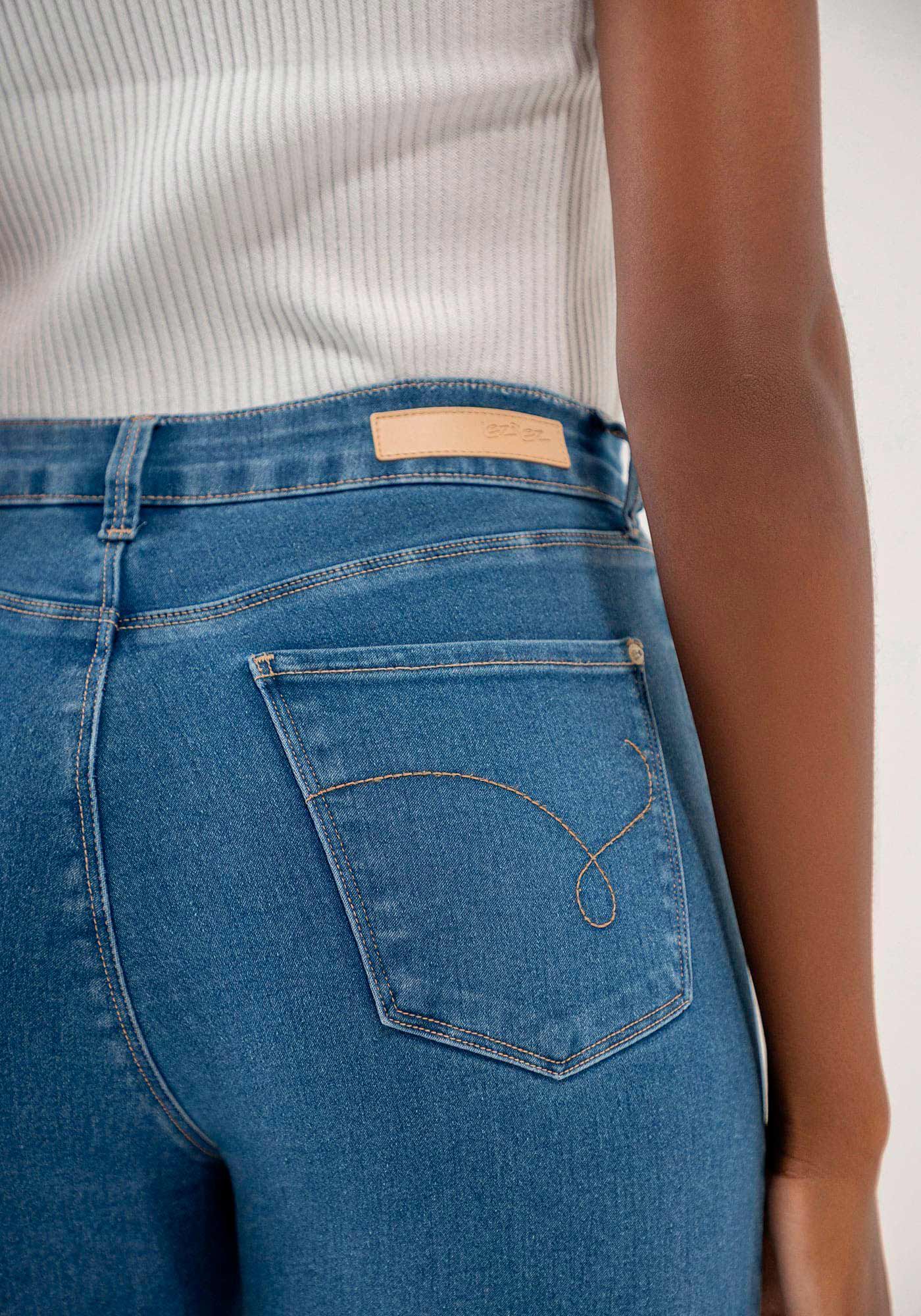 Cal&ccedil;a Jeans Skinny Super Alta Cropped, , large.