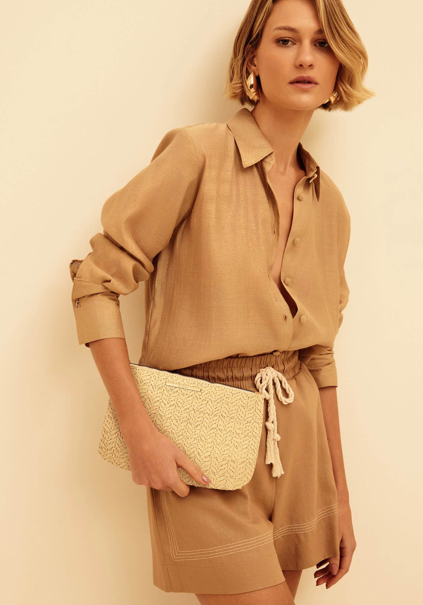 N&eacute;cessaire Com Z&iacute;per, NATURAL, large.