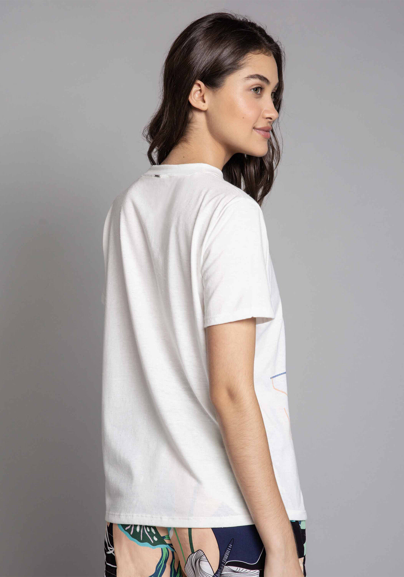 Blusa Choker Estampada ECO, , large.