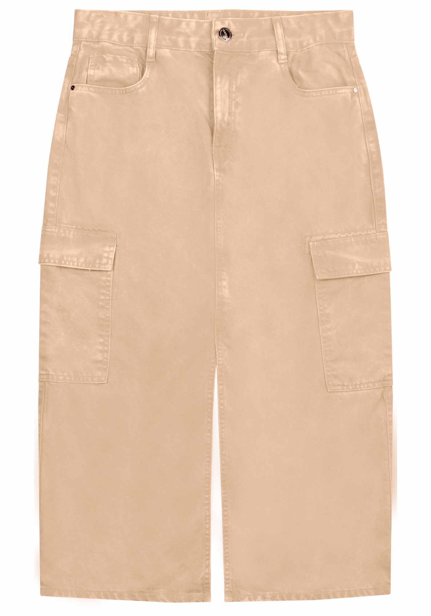 Saia Sarja Midi Cargo com Fenda, , large.