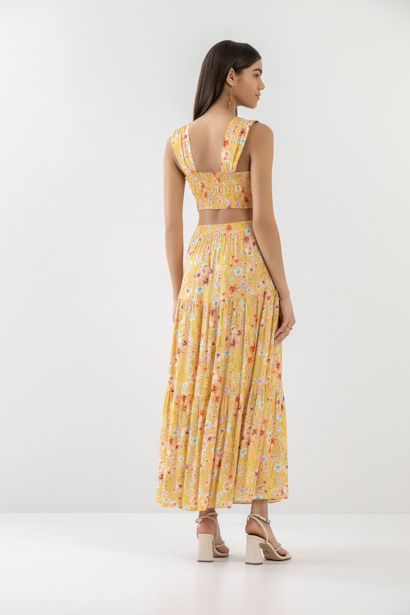 Blusa Cropped Estampada com Detalhe Busto, , large.