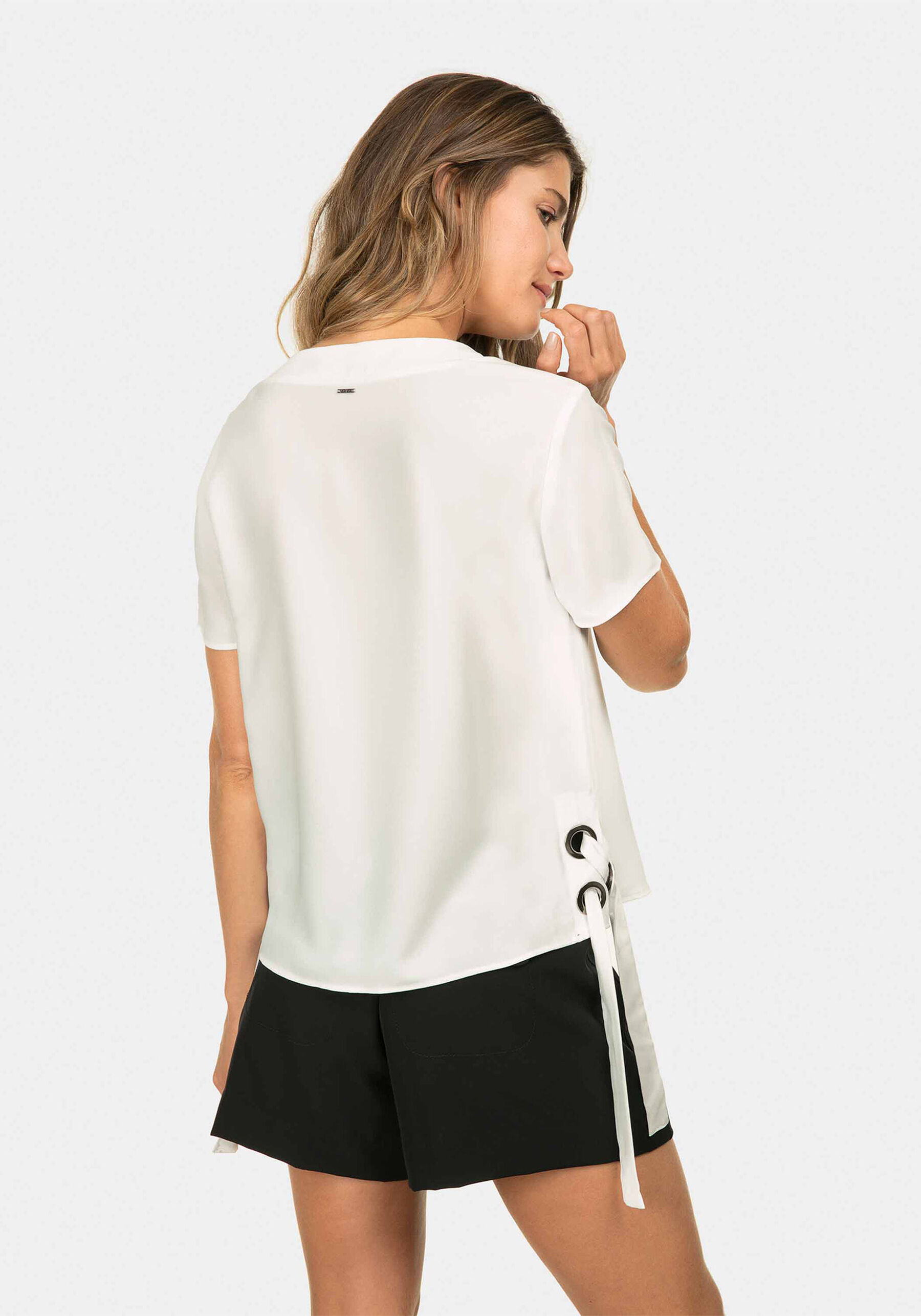 Blusa Amarração Ilhós, . Blusa Amarração Ilhós, , large.