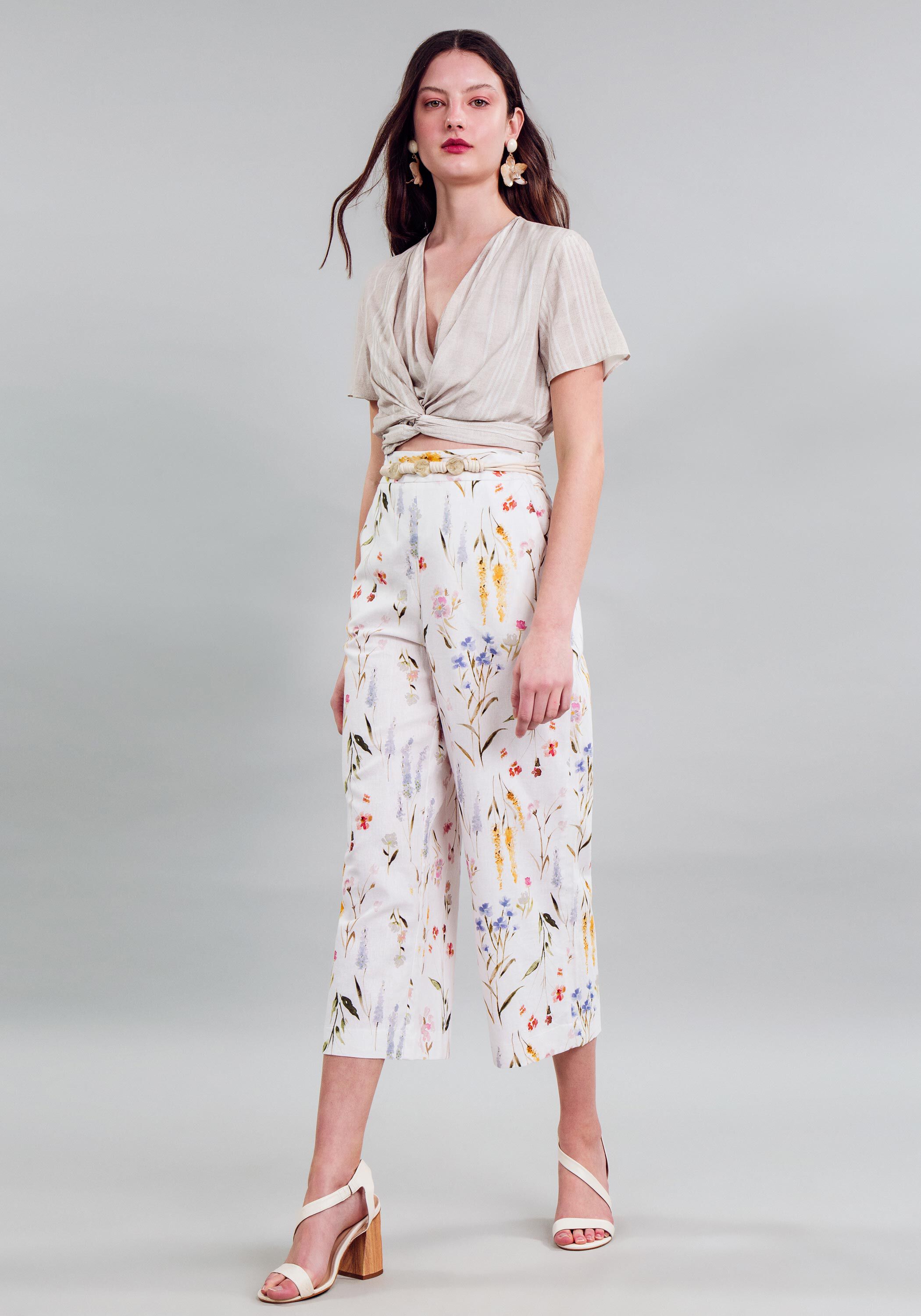 Blusa Cropped Tecido Rayon Bali, , large.