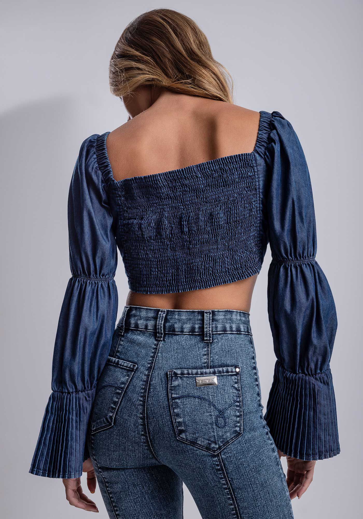 Cal&ccedil;a Jeans Jegging Cintura Super Alta Elastic, JEANS, large.