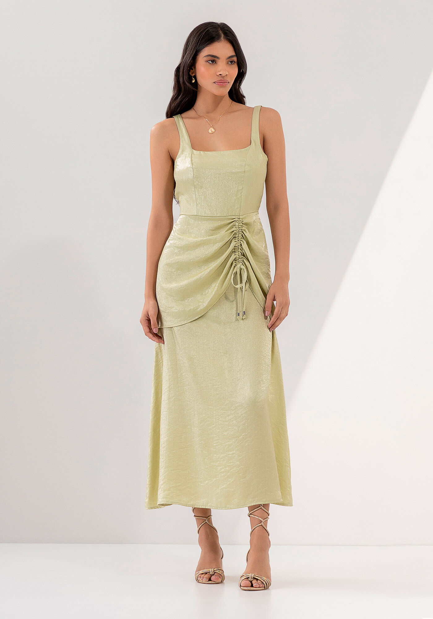 Vestido shop midi amarração
