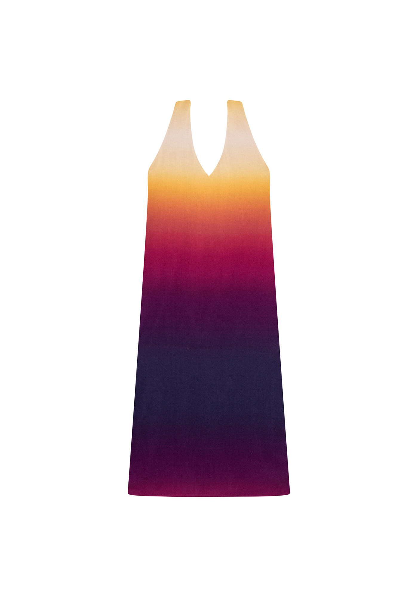 Vestido Frente &Uacute;nica M&iacute;di Estampa, , large.