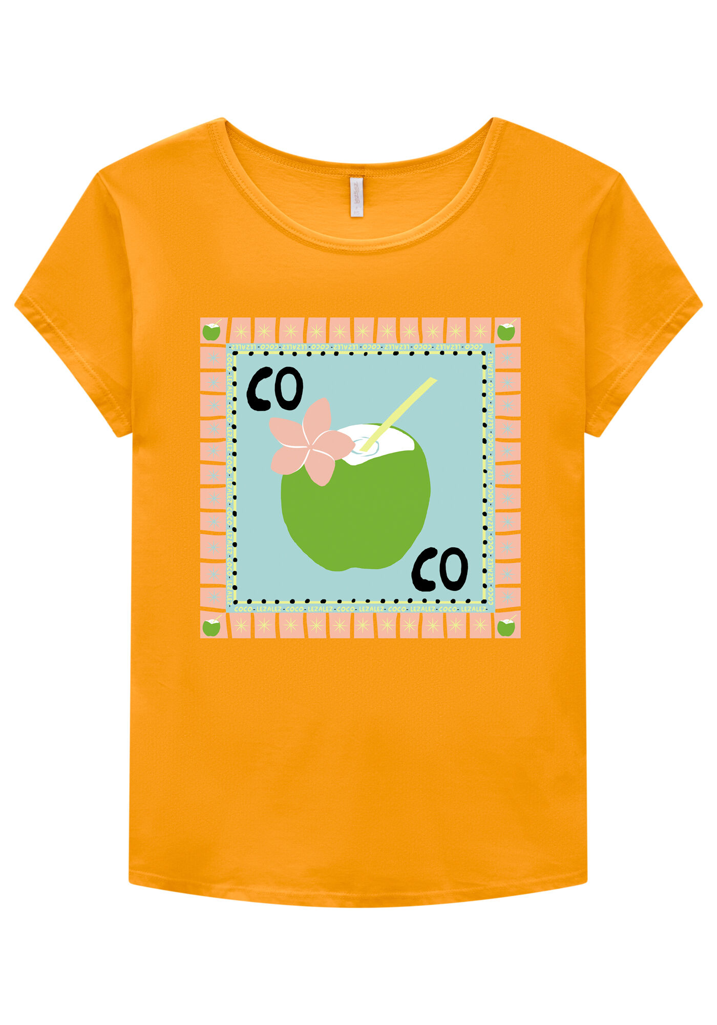 Blusa Manga Curta em Malha com Estampa Fruta Lez a Lez