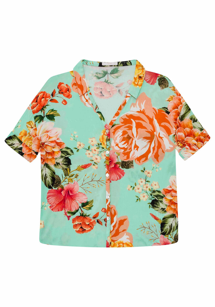 Camisa Manga Curta Estampa, . Camisa Manga Curta Estampa, , large.