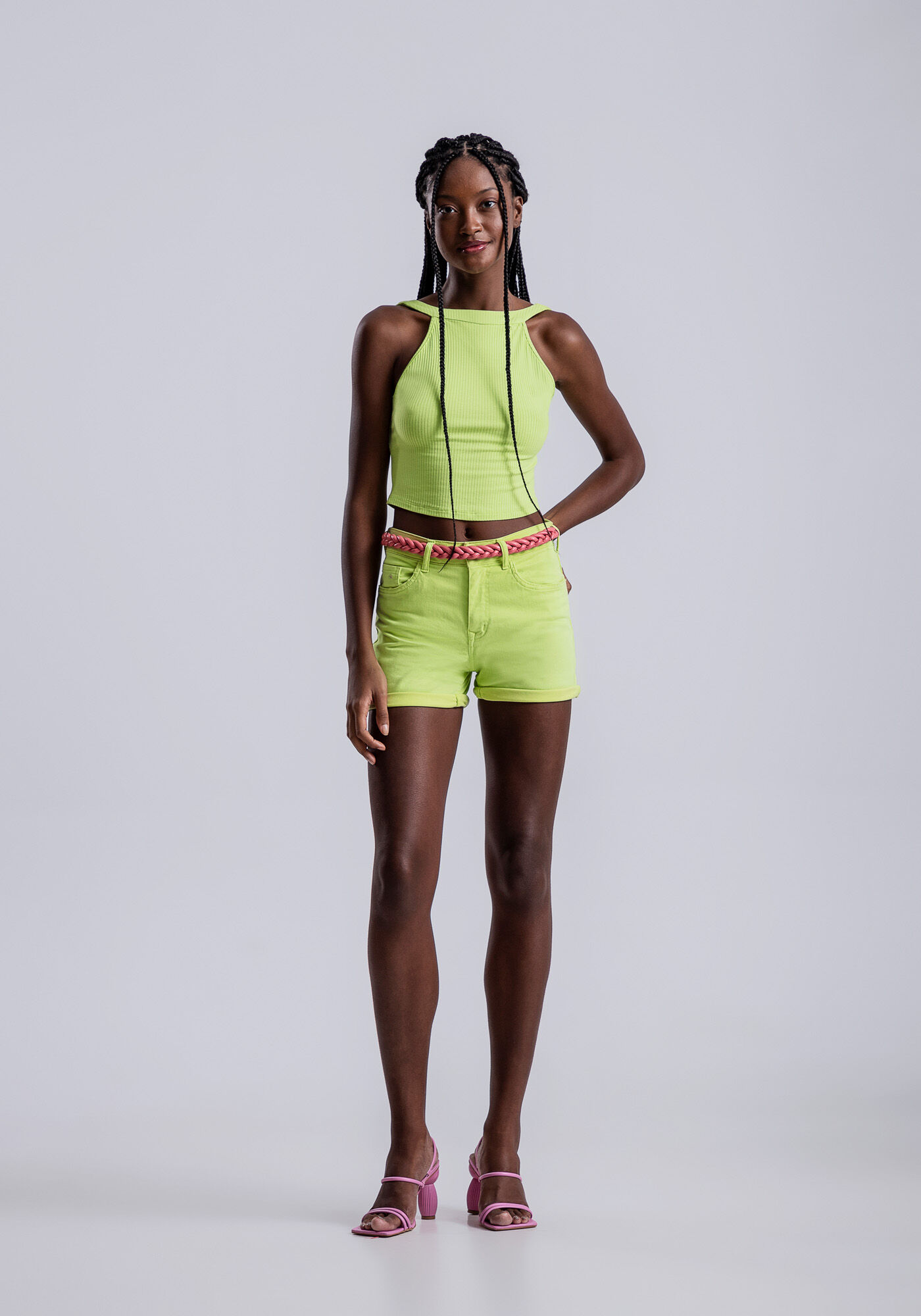 Blusa Cropped Canelada com Recorte Costas, , large.