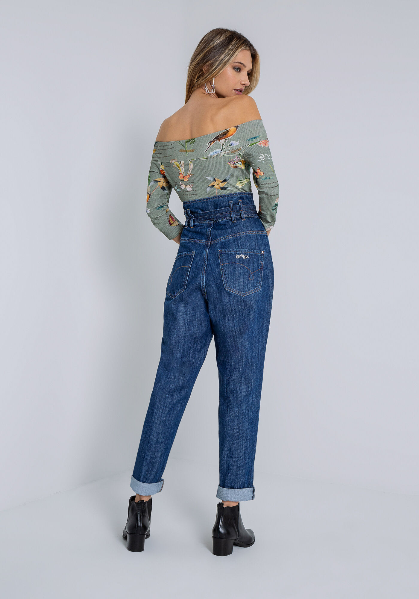Calça shop jeans alfaiataria
