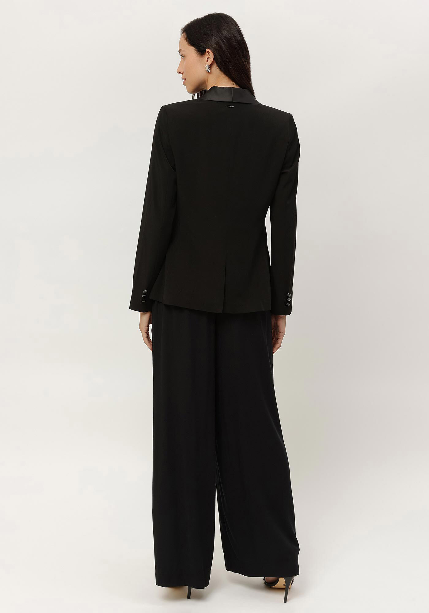 Blazer Alfaiataria com Gola Acetinada, , large.