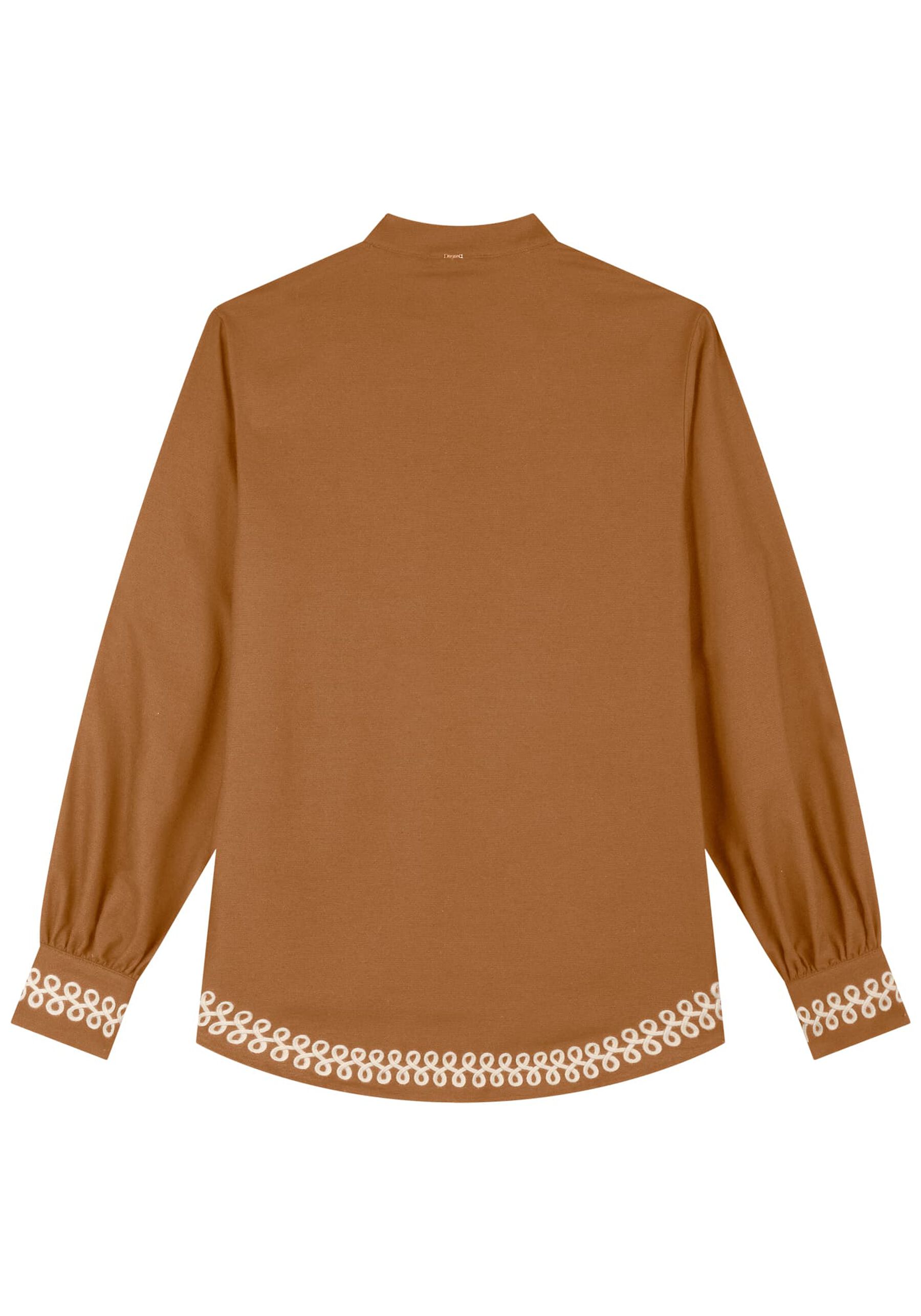 Camisa Alongada Com Mangas Amplas E Bordados Em Alto Relevo, . Camisa Alongada Com Mangas Amplas E Bordados Em Alto Relevo, , large.