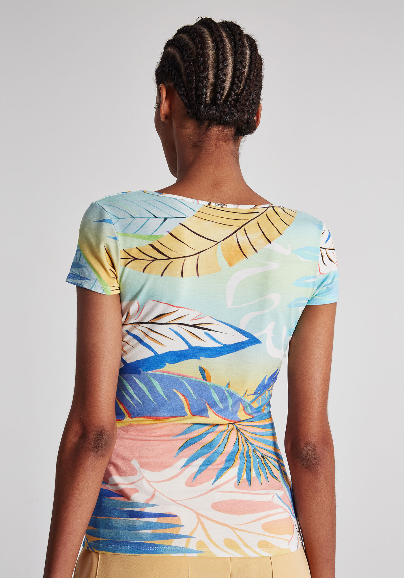 Blusa Manga Curta Estampa, , large.