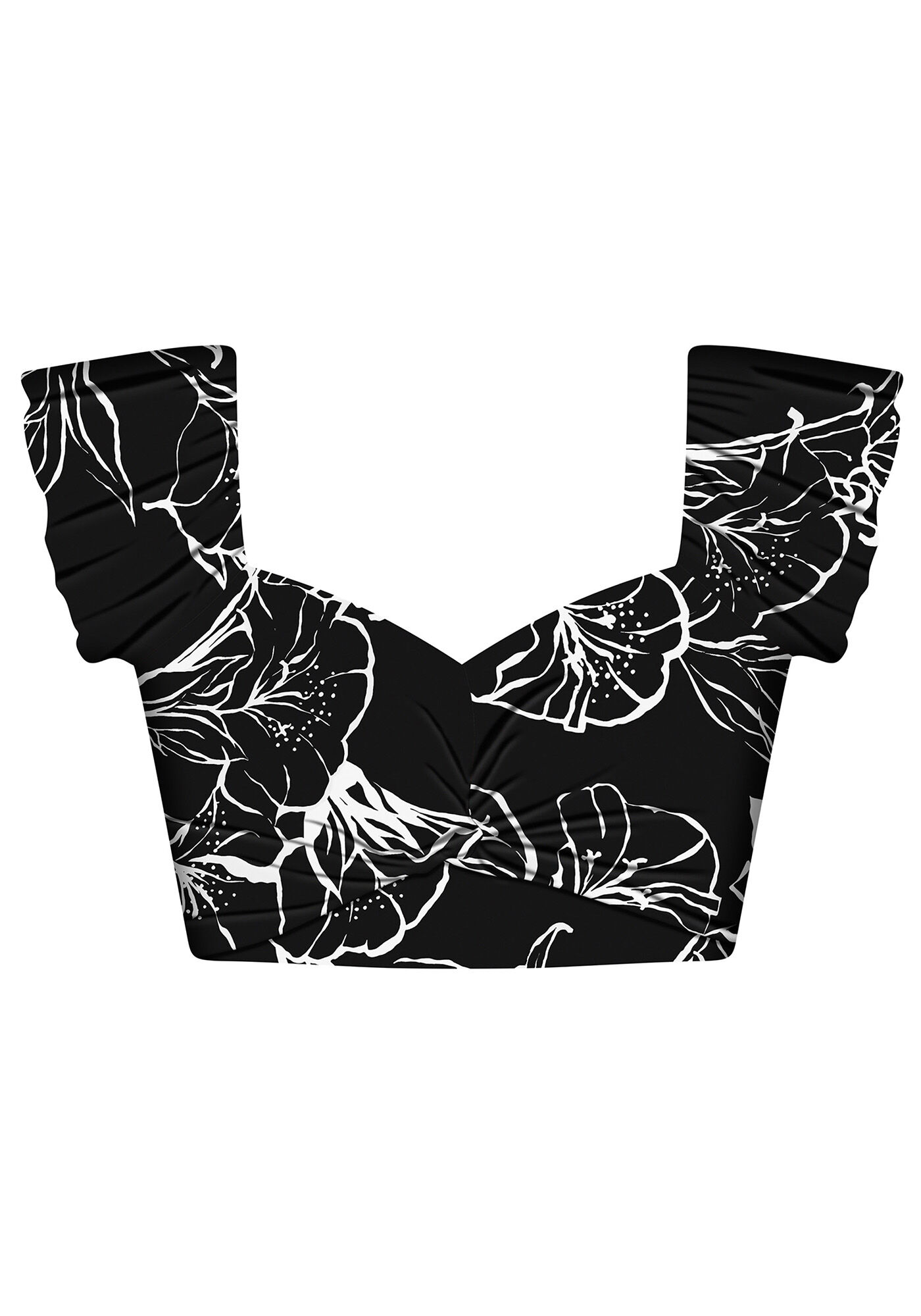 Blusa Tecido Crepe Siena Cropped, , large.