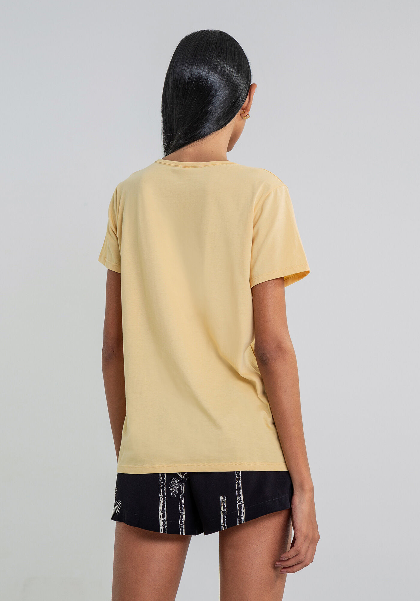 Blusa Manga Curta Estampada, , large.