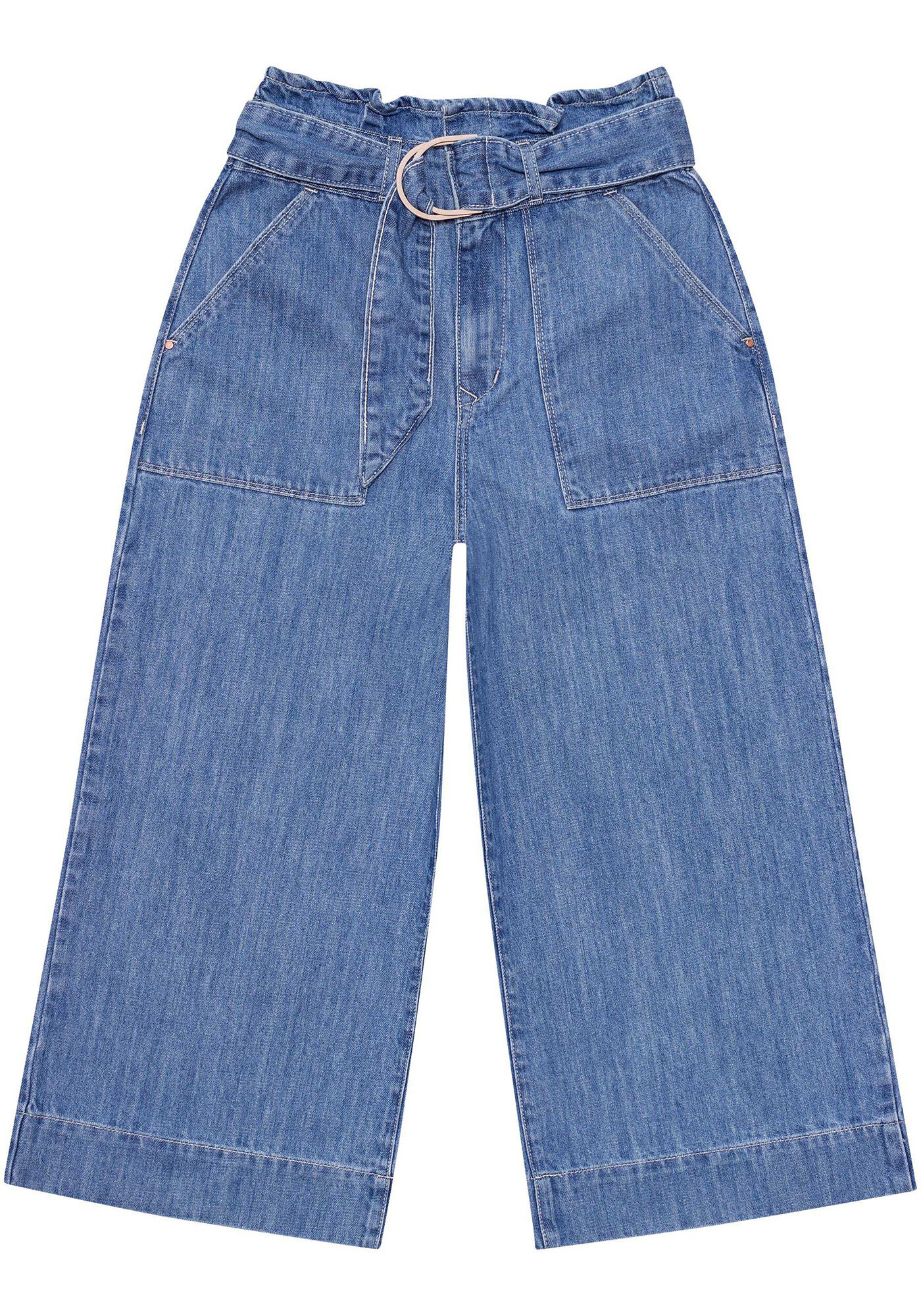 Cal&ccedil;a Jeans Pantacourt Cinto, , large.