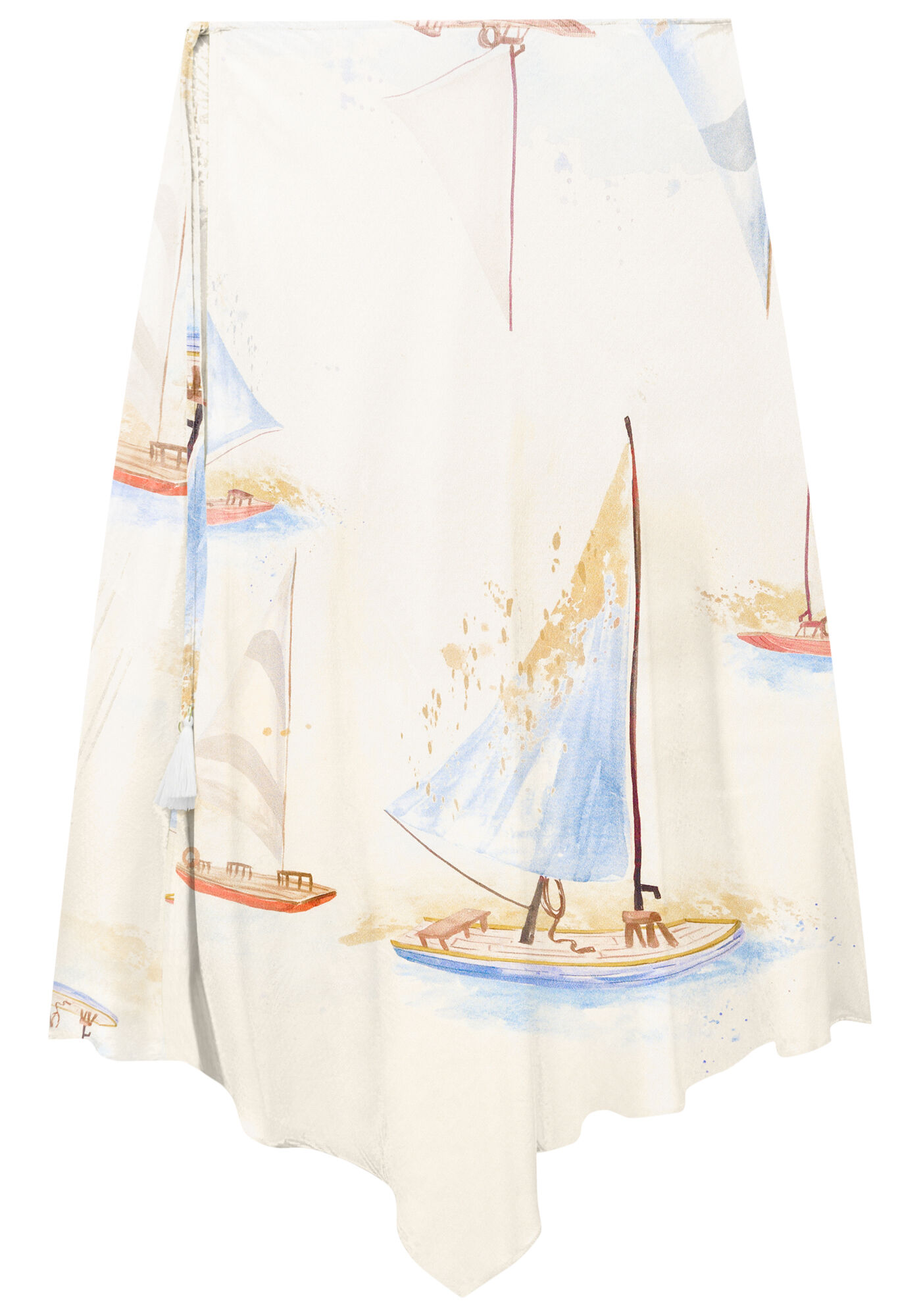 Saia Midi em Viscose Transpassada, MARACAIPE, large.