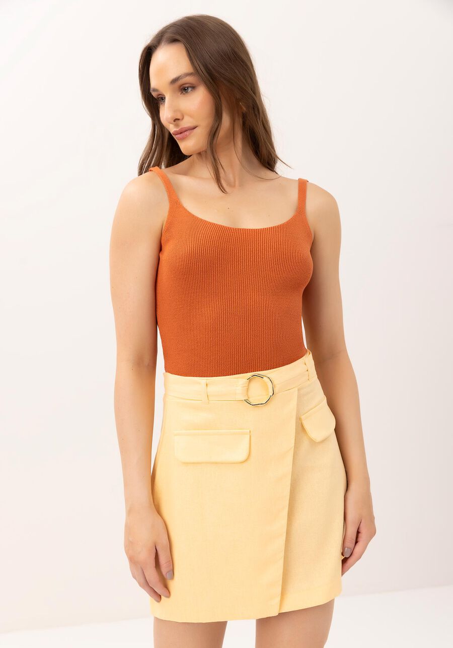Blusa em Tricô Altura Cós, MARROM MARRAKESH. Blusa em Tricô Altura Cós, MARROM MARRAKESH, large.