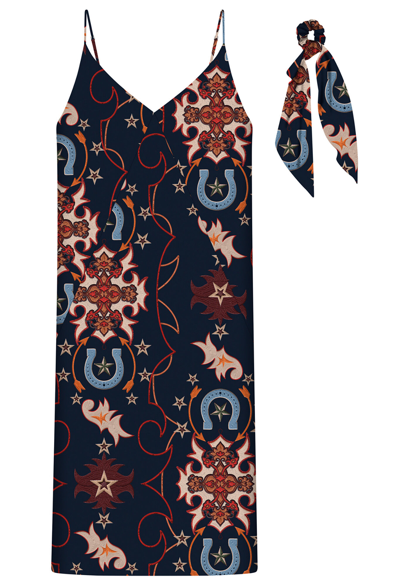 Vestido M&iacute;di com Acess&oacute;rio Tecido, , large.