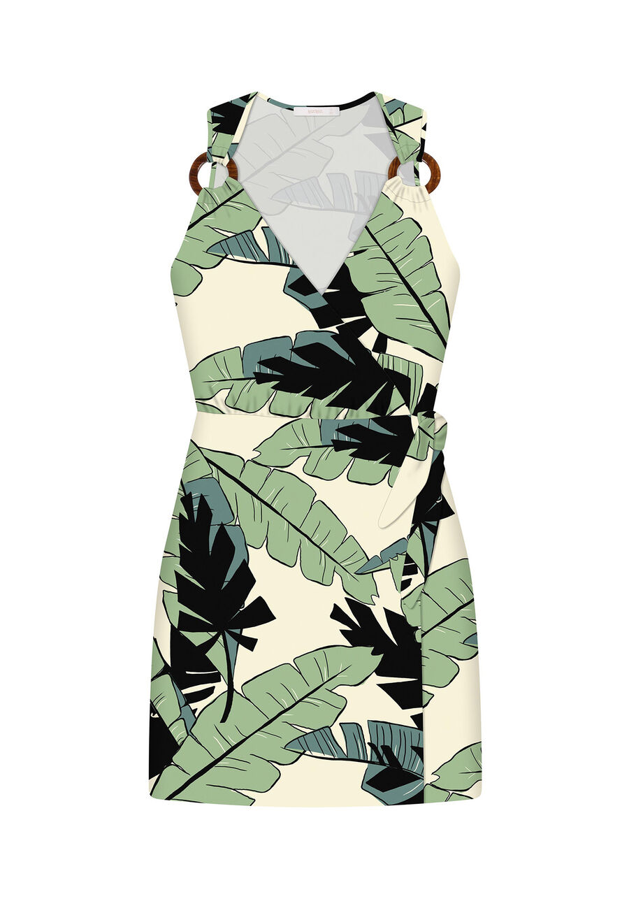 Vestido Curto Transpassado Argolas, . Vestido Curto Transpassado Argolas, , large.