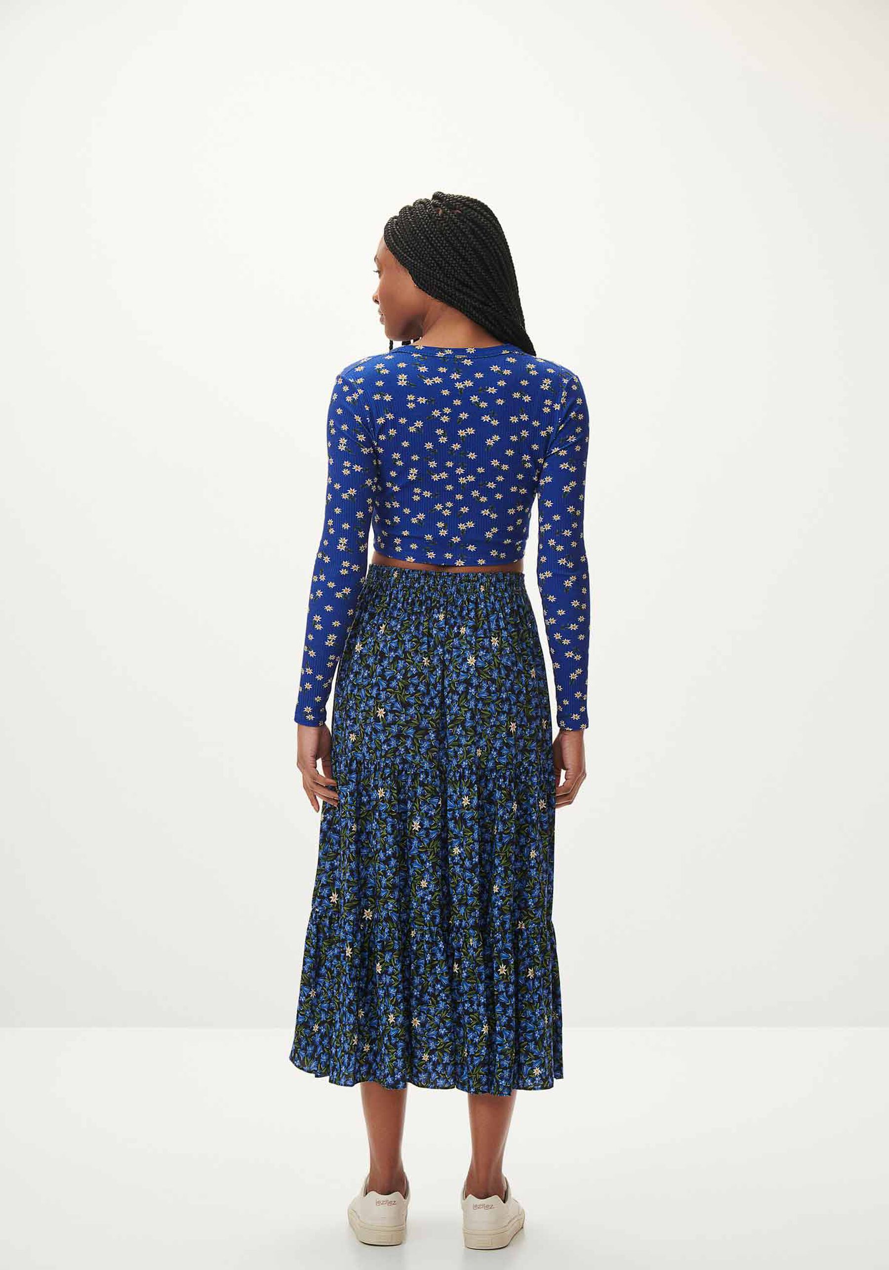 Cardigan Cropped Estampado Canelado com Top, . Cardigan Cropped Estampado Canelado com Top, , large.