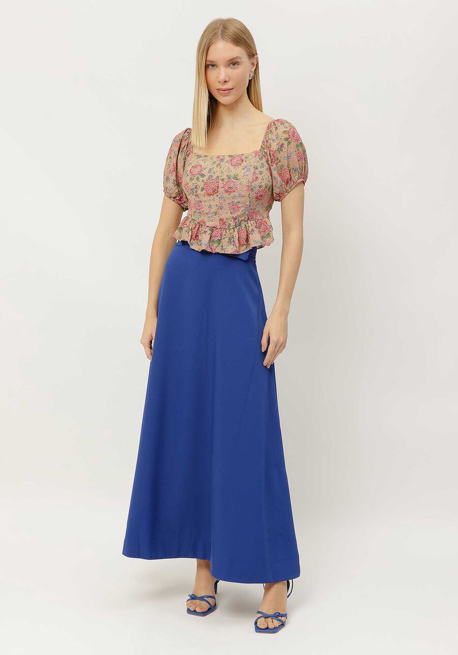 Blusa Cropped Estampada com Babado Barra, JACQUARD IMPERIAL. Blusa Cropped Estampada com Babado Barra, JACQUARD IMPERIAL, large.