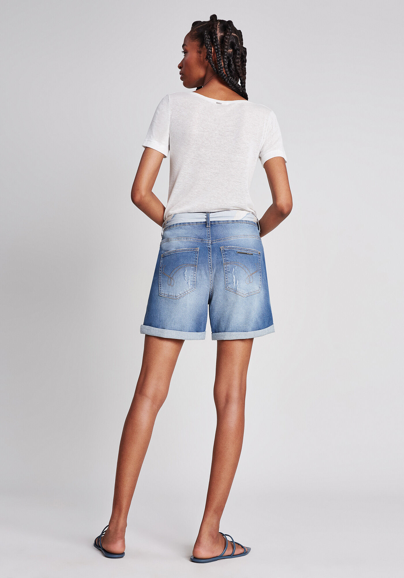 Bermuda Boyfriend Venice Cinto, , large.