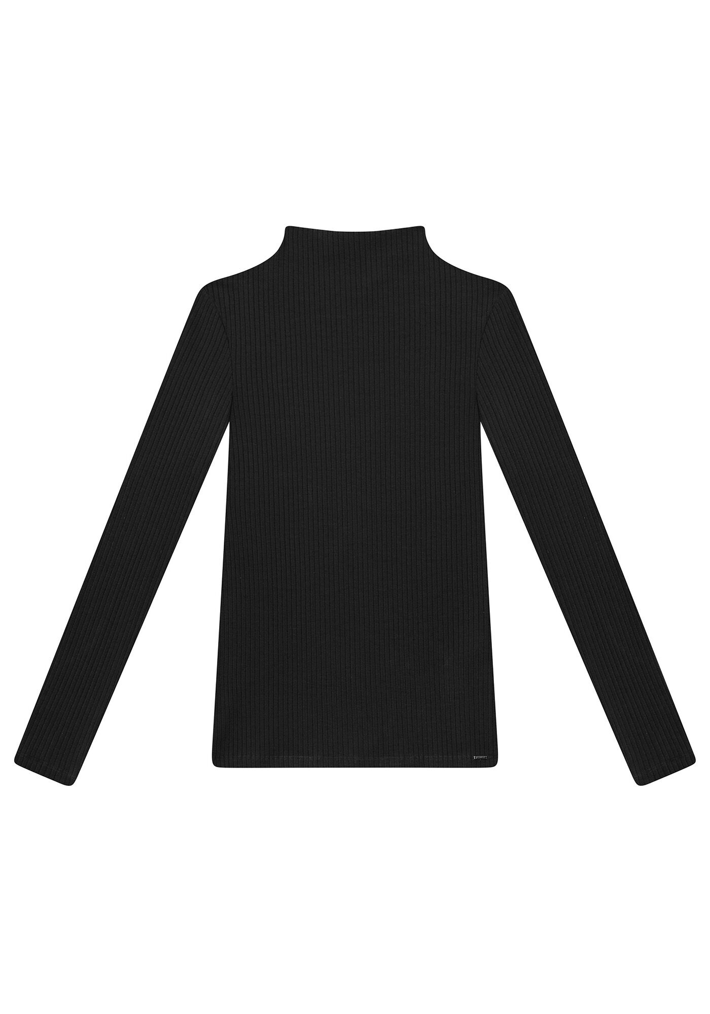 Blusa Manga Longa Gola Alta, , large.