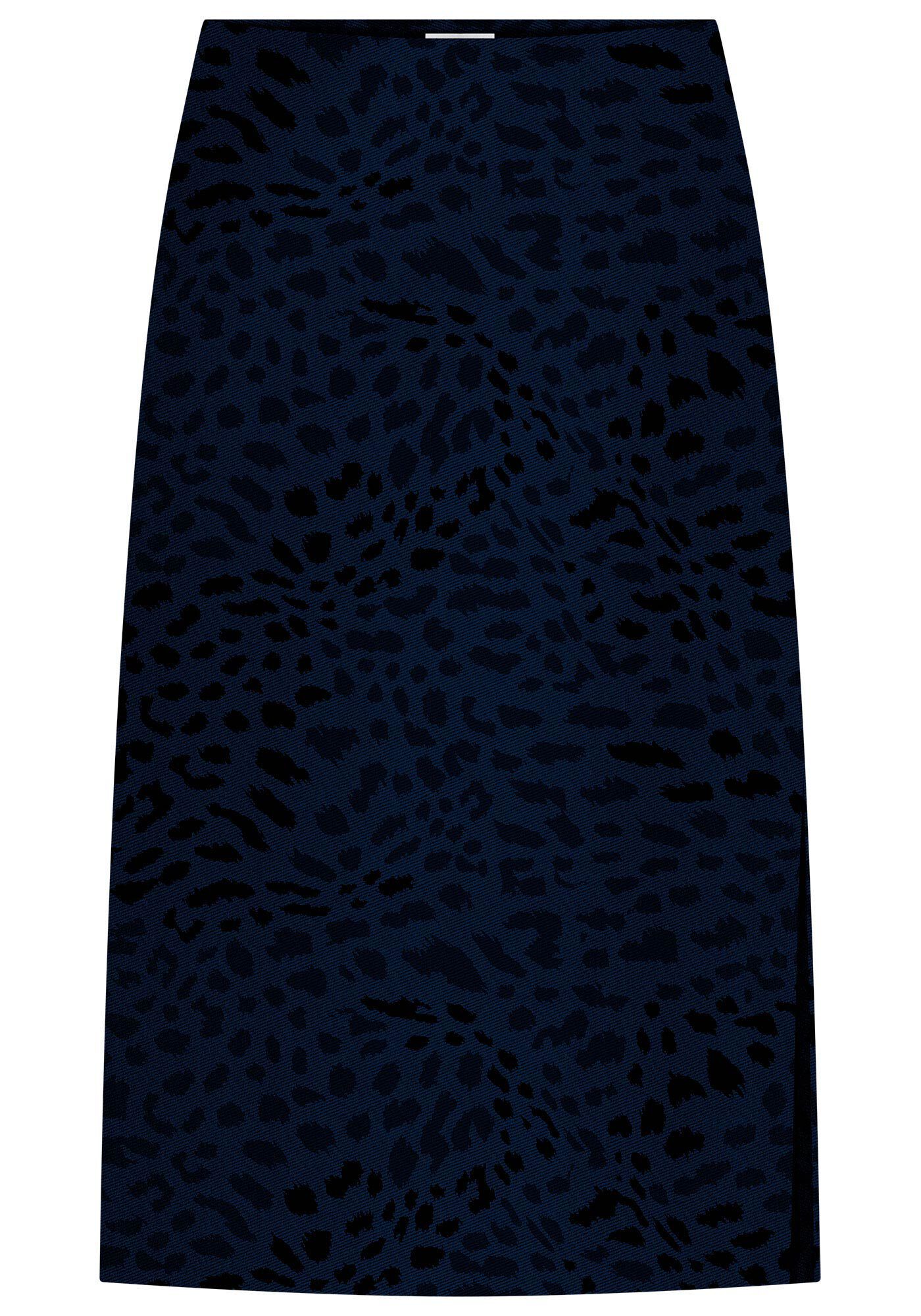 Saia Midi Reta em Viscose Estampada, , large.