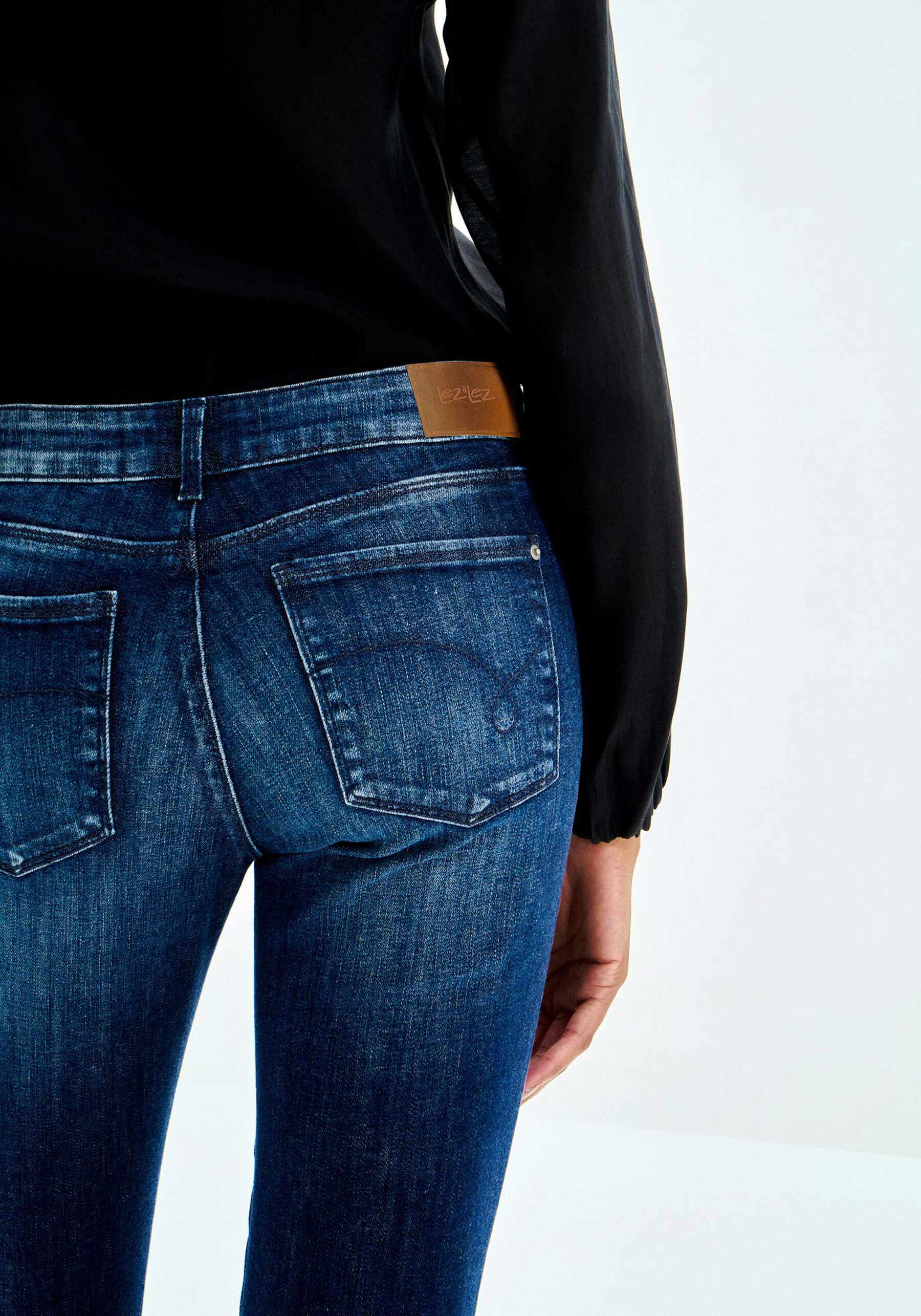 Calça Jeans Skinny Cintura Média Escura, . Calça Jeans Skinny Cintura Média Escura, , large.