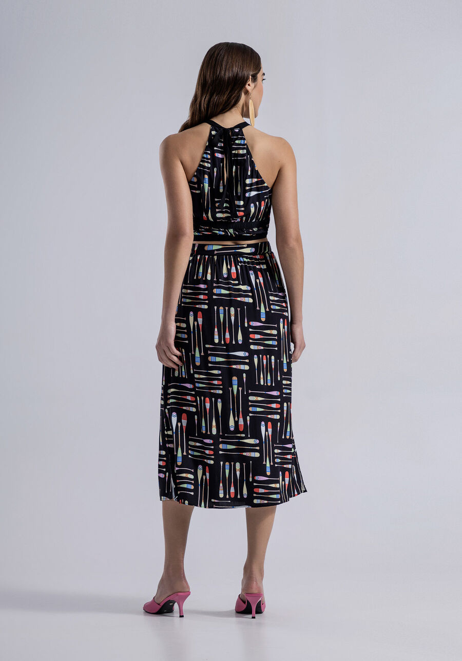 Blusa Cava Americana em Viscose com Franzidos, . Blusa Cava Americana em Viscose com Franzidos, , large.