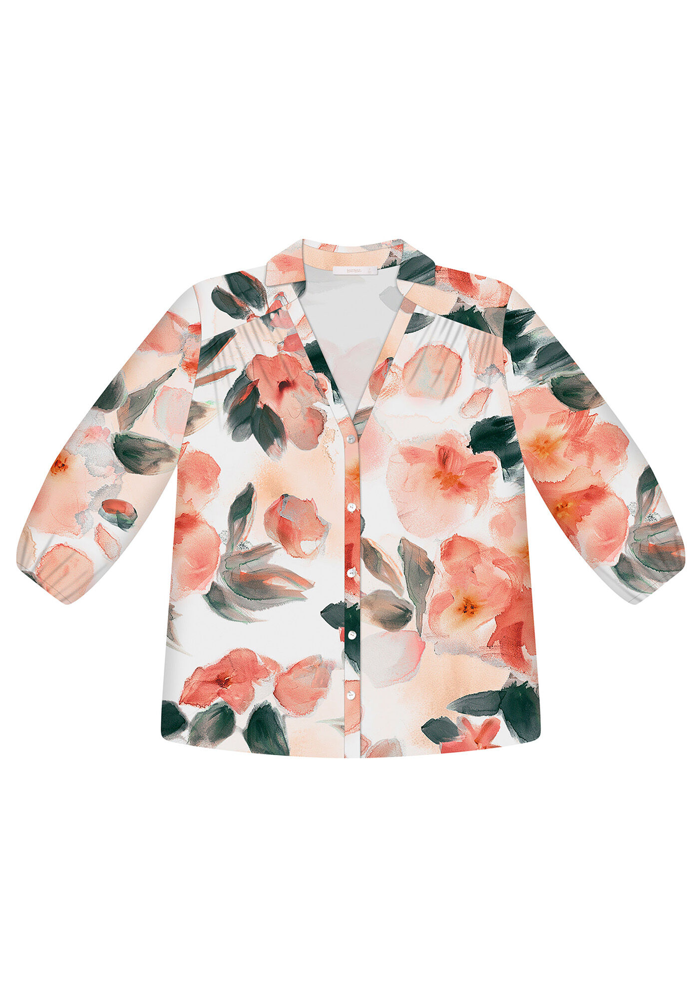 Camisa Tecido  Rayon Stars Manga 3/4, , large.