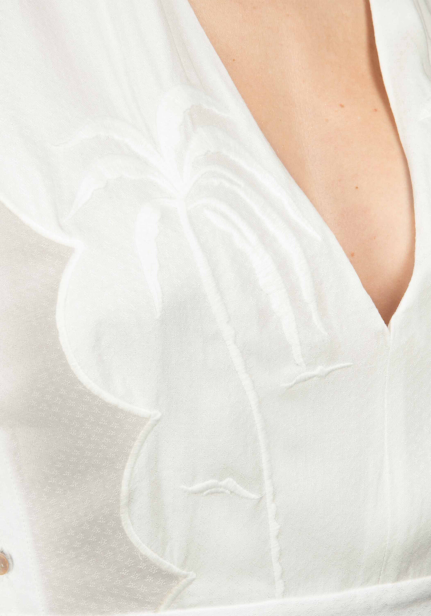 Vestido M&iacute;di Bordado Amarelo Caramelo, , large.