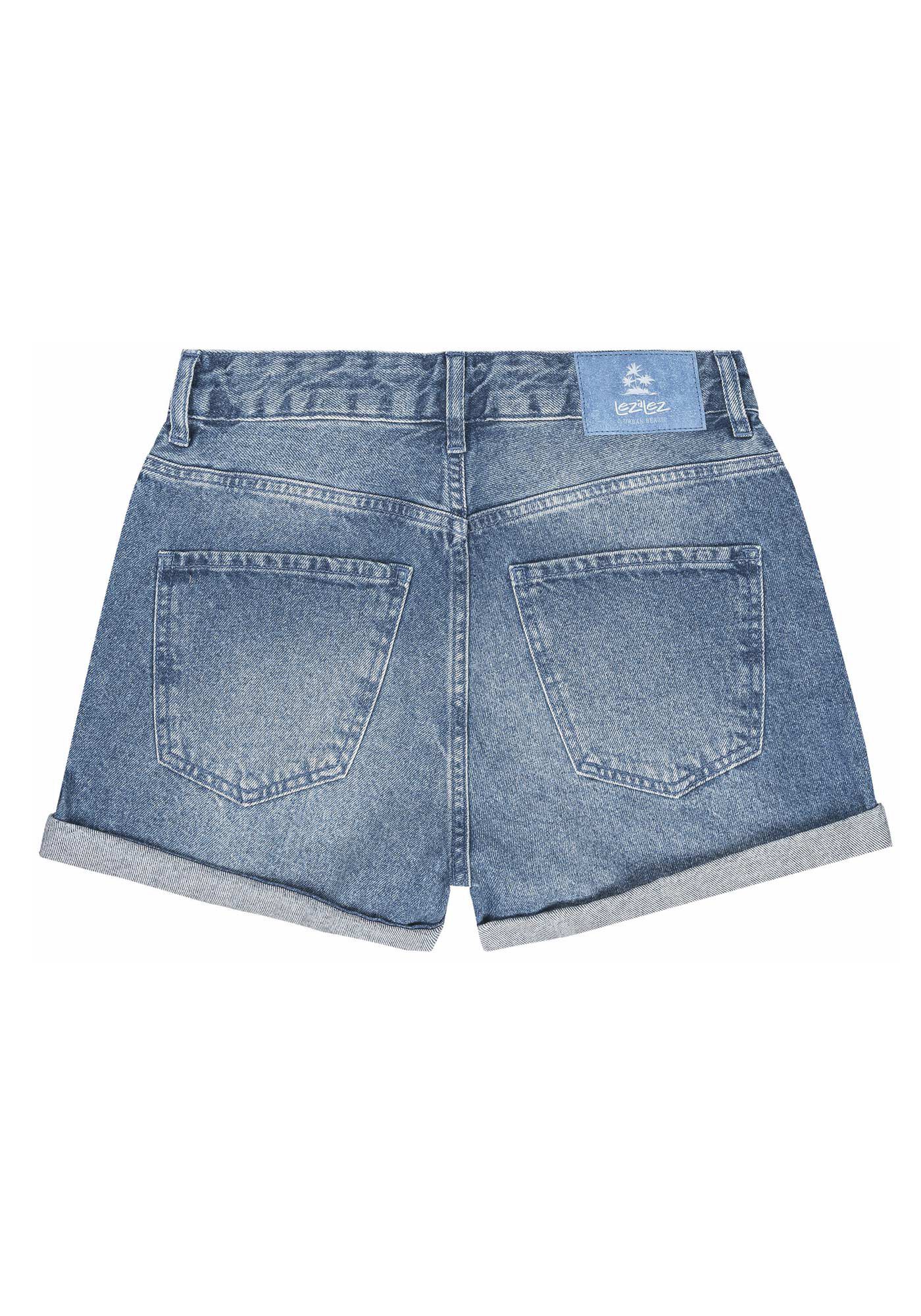 Shorts Jeans Mom Super Alto Estonado, , large.