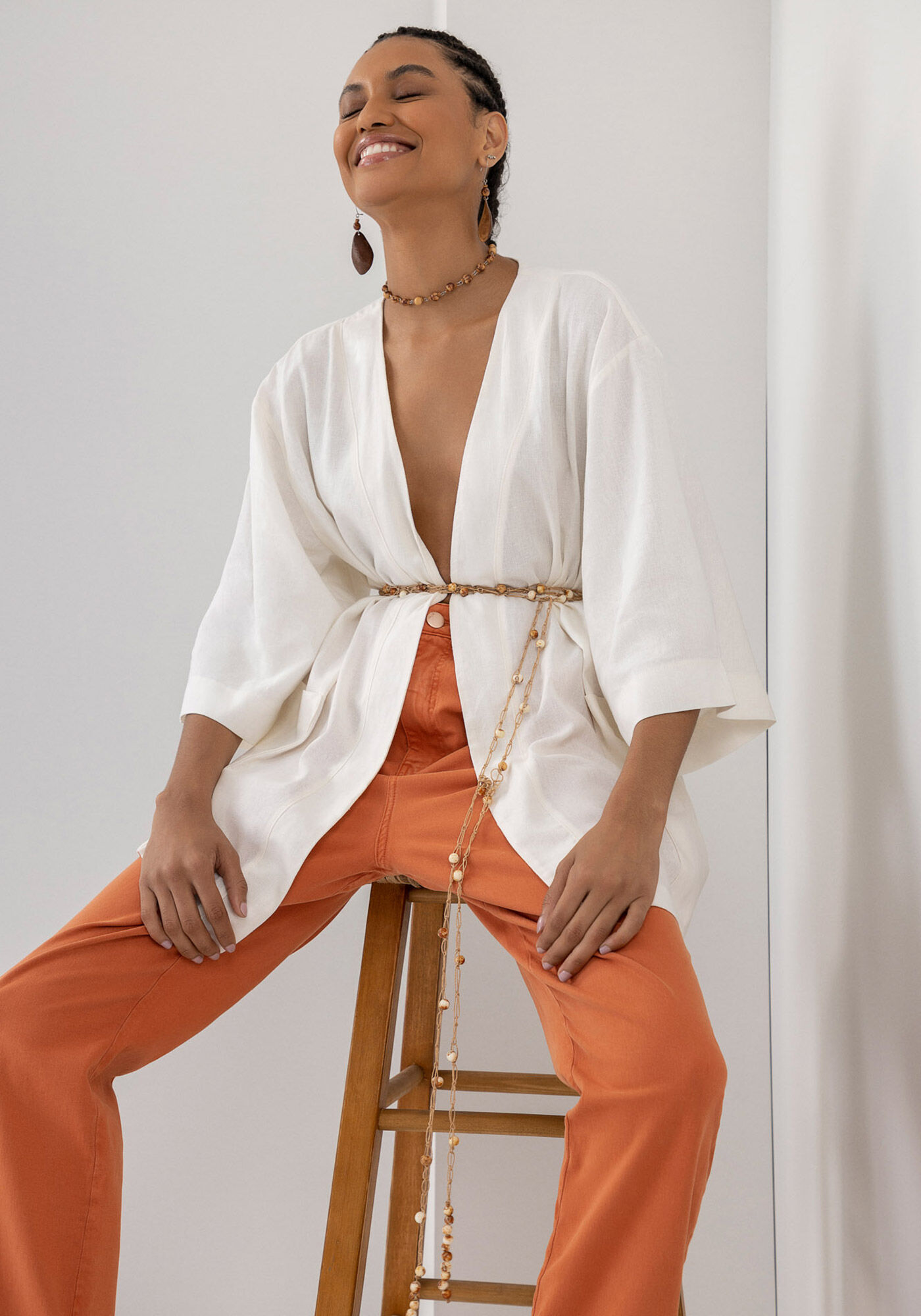 Cal&ccedil;a Sarja Jogging Super Alta com El&aacute;stico, , large.