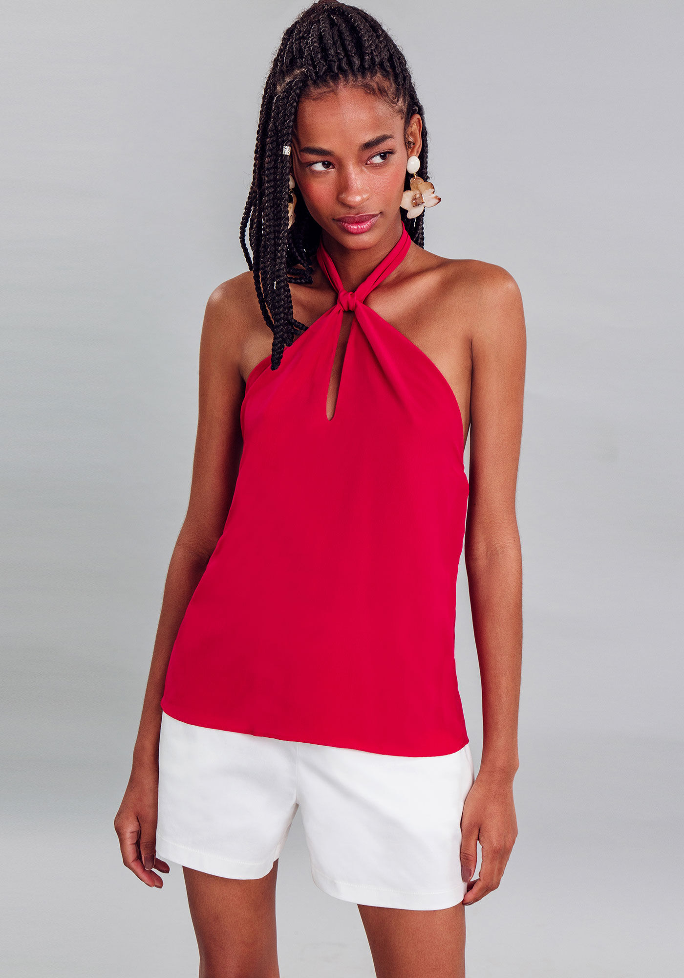 Blusa Tecido Poly Marocain, , large.