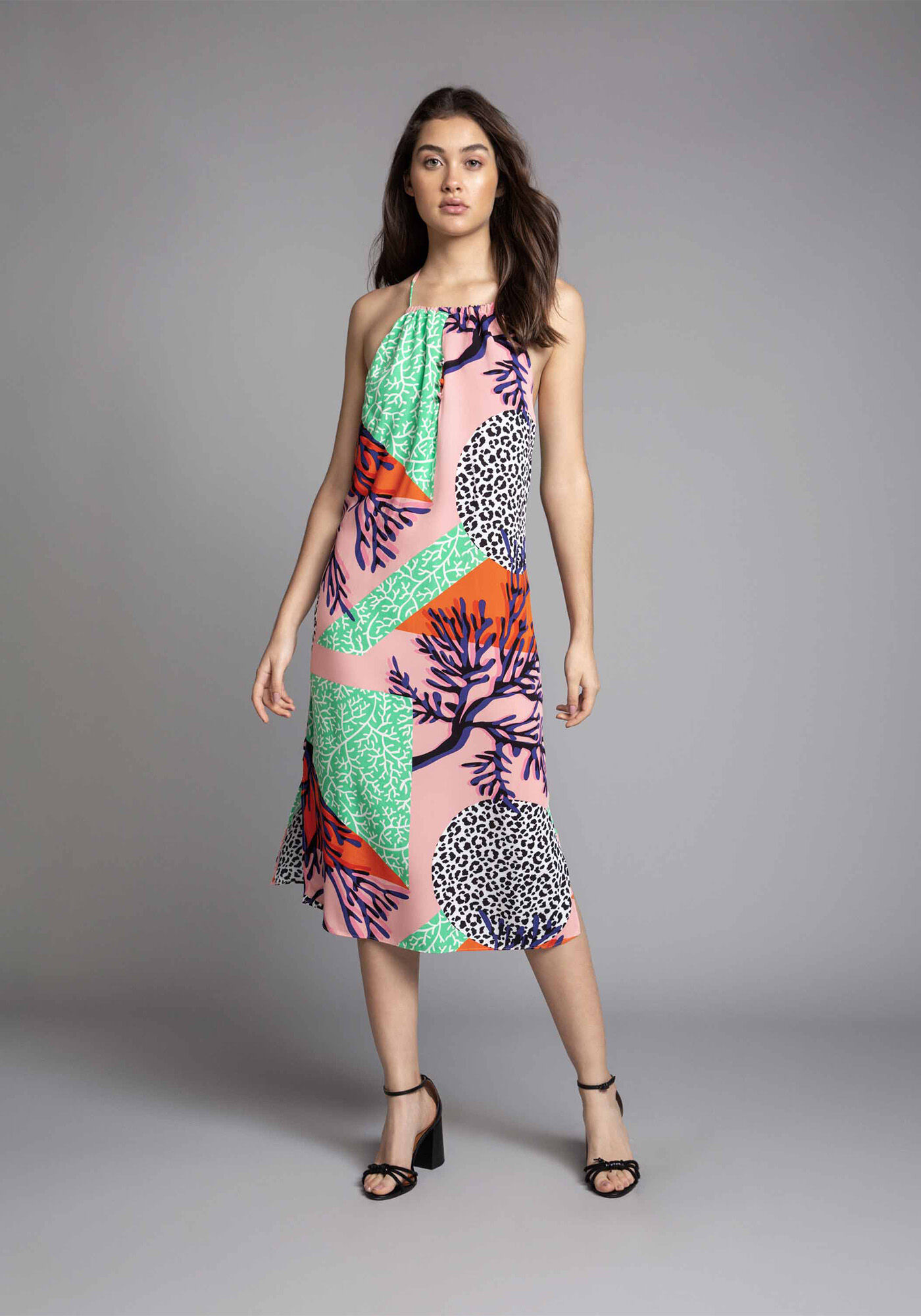 Vestido M&iacute;di com Cinto, , large.