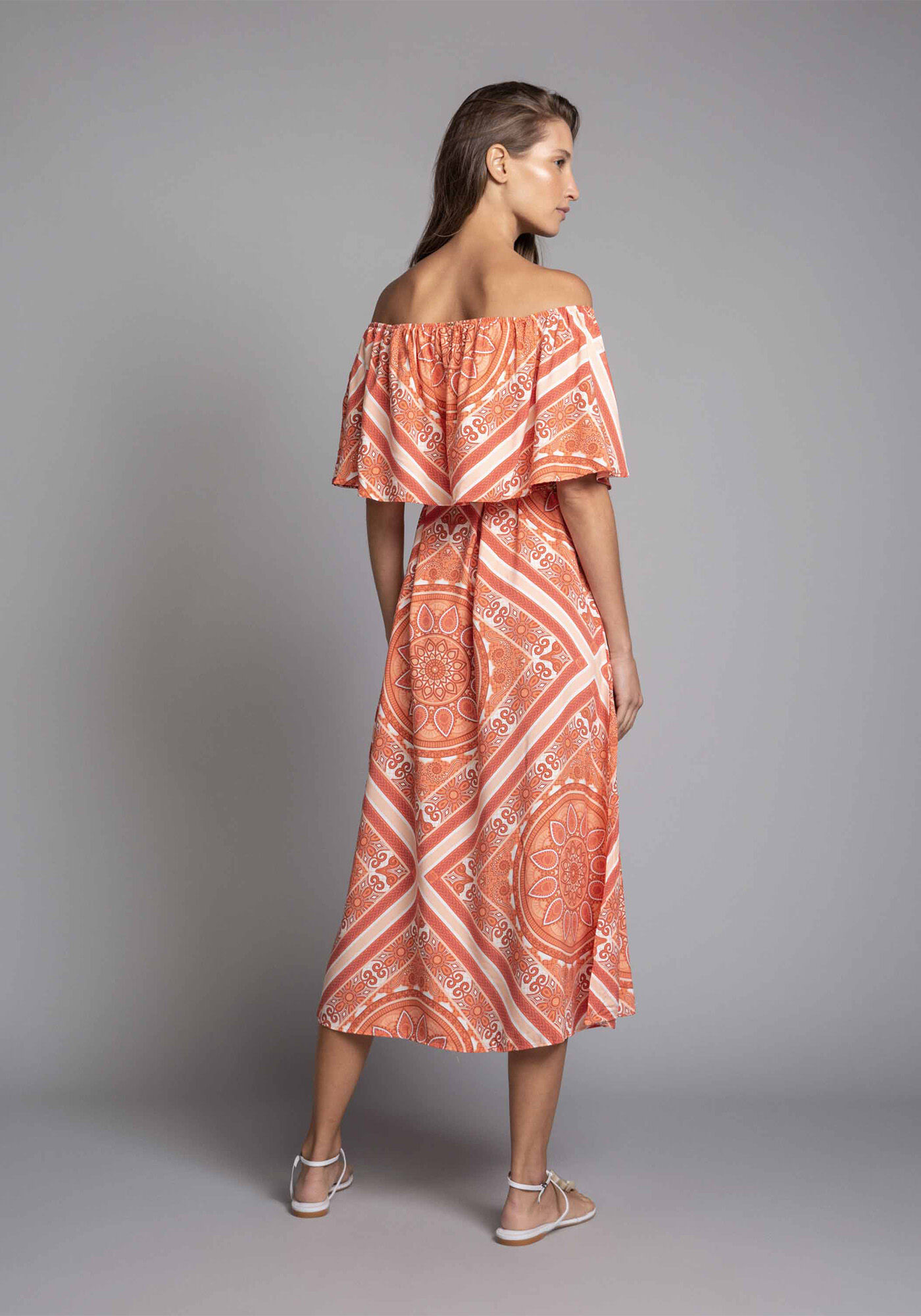 Vestido M&iacute;di Ombro a Ombro Jonson, , large.