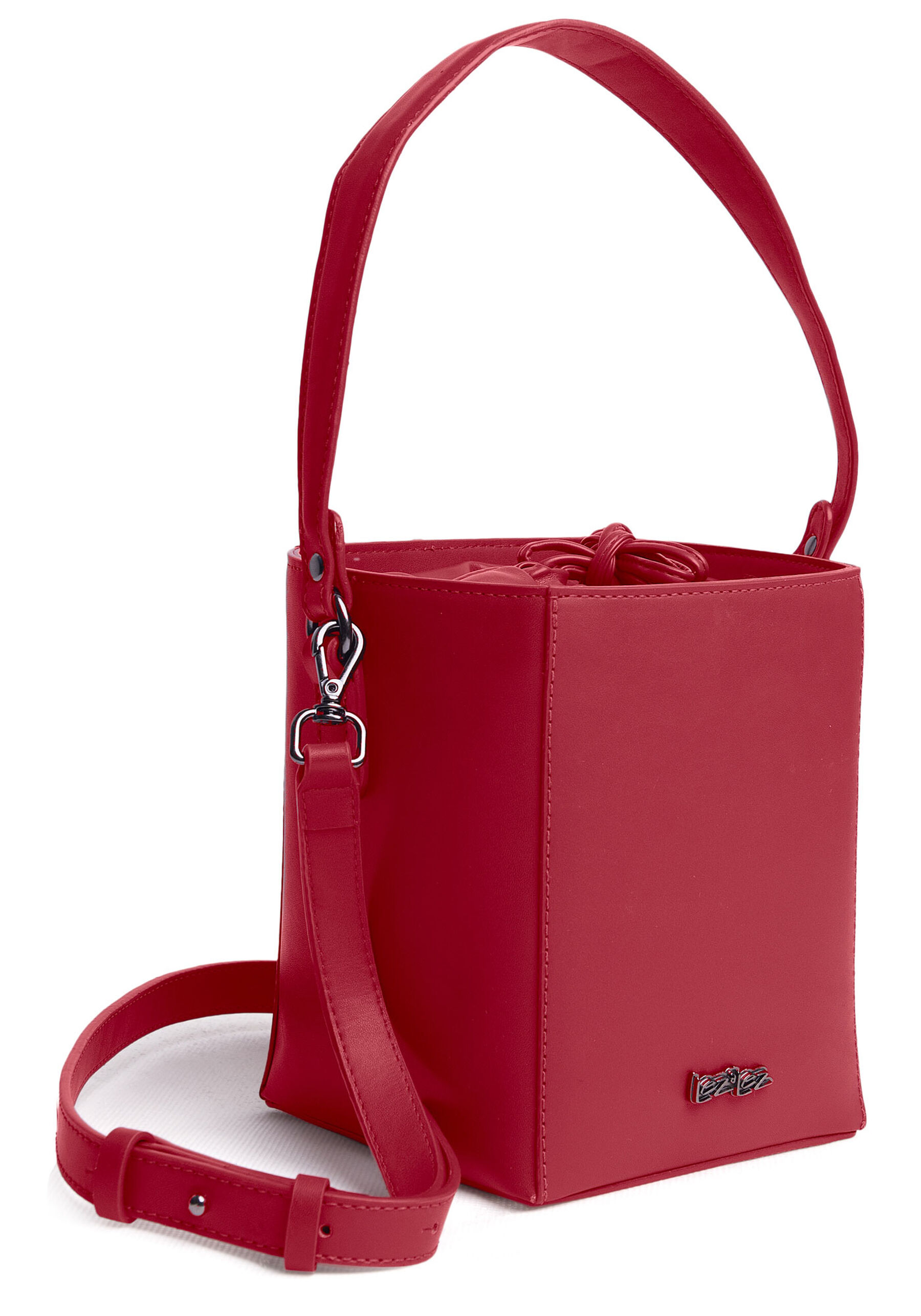 Bolsa Bucket com Alça Dupla, VERMELHO ALMOND. Bolsa Bucket com Alça Dupla, VERMELHO ALMOND, large.