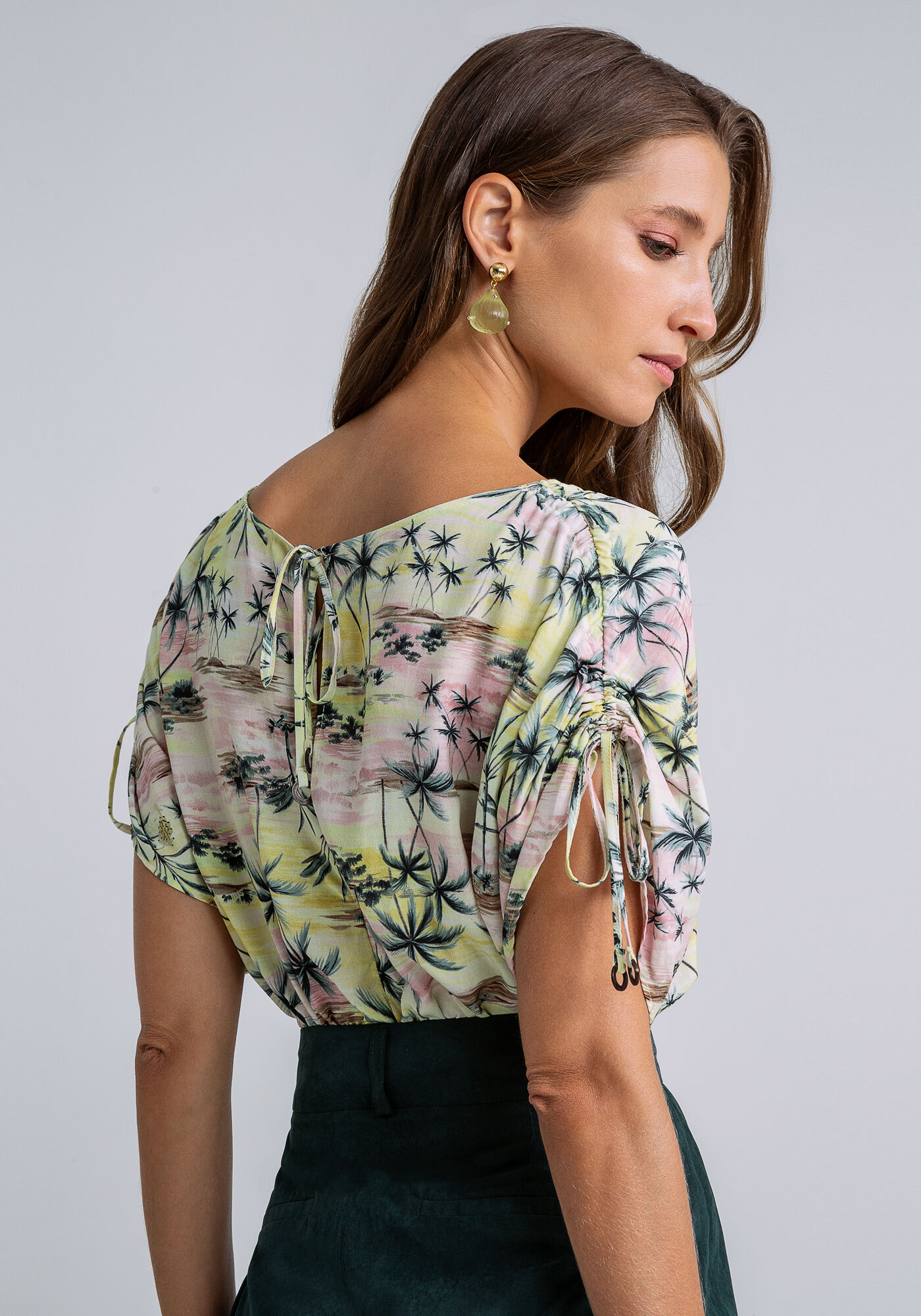 Blusa Cropped Amarra&ccedil;&atilde;o Ombros, , large.