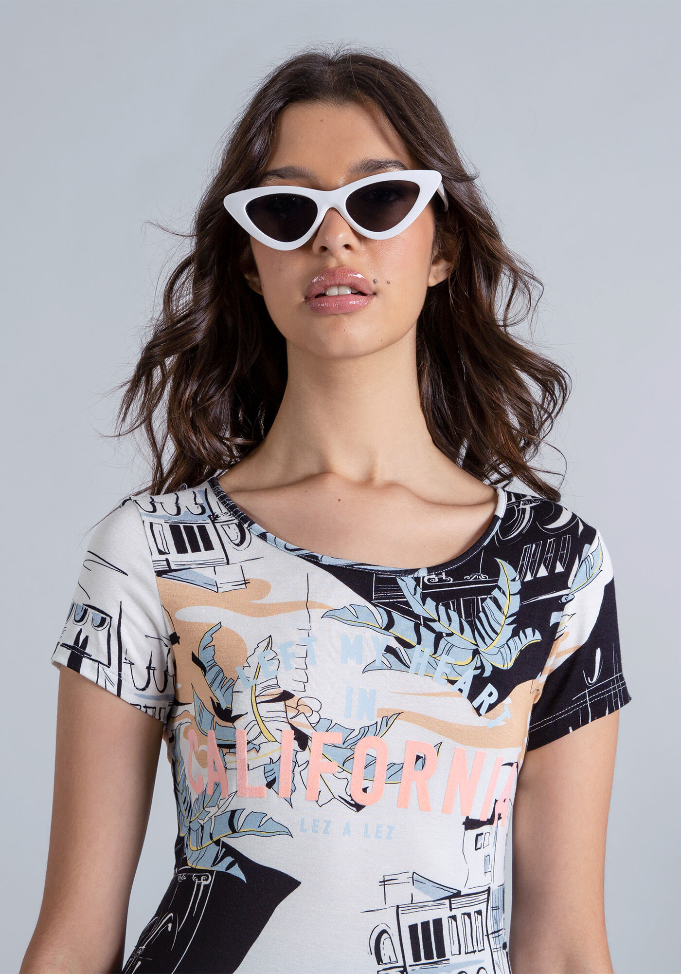 Blusa Manga Curta Estampada Dream, , large.