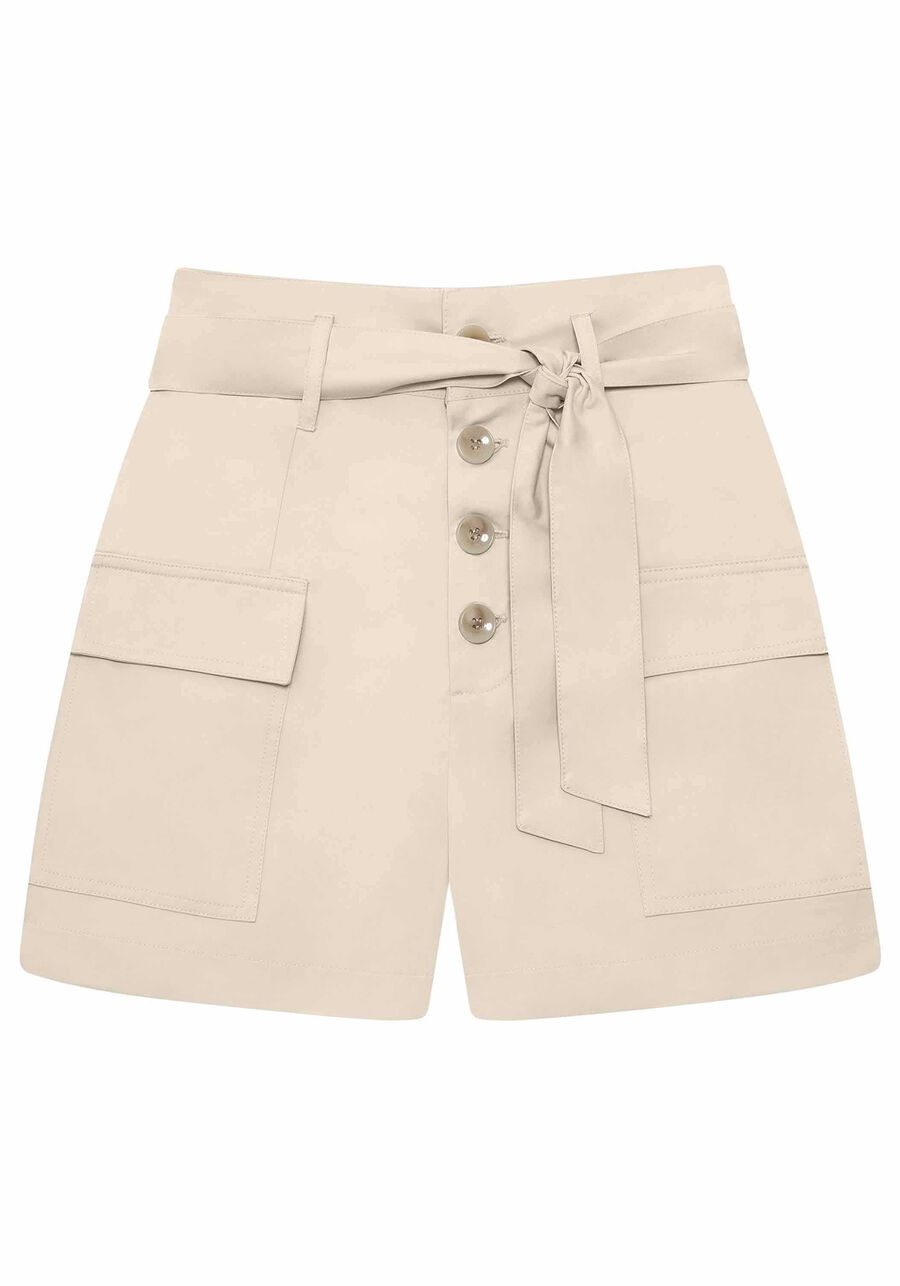 Shorts Cintura Alta com Cinto Verde Surf Spray, . Shorts Cintura Alta com Cinto Verde Surf Spray, , large.